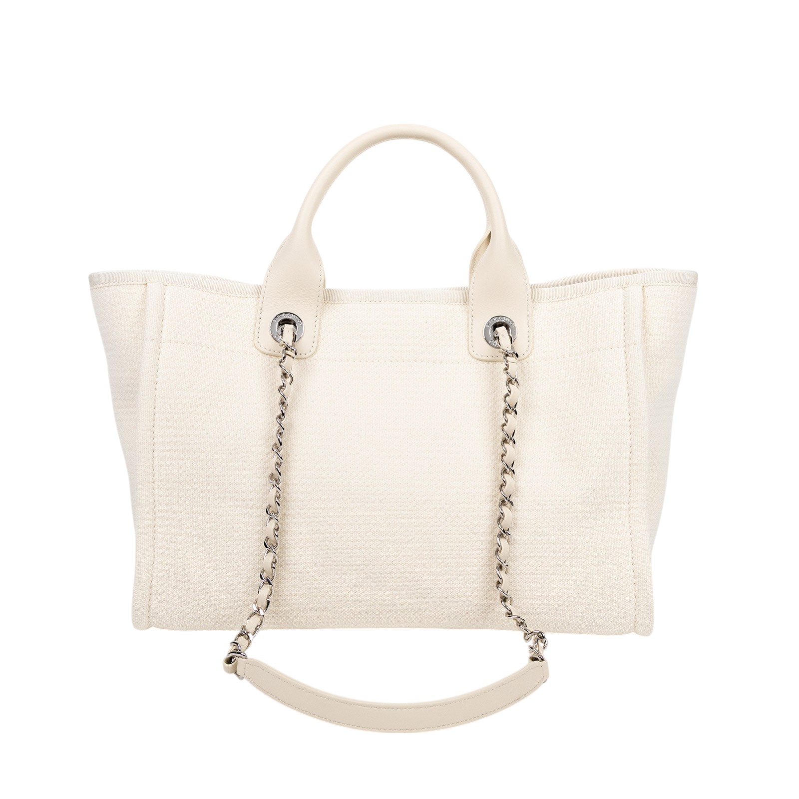 香奈兒 CHANEL 海灘包 大型 A66941 晶片款 米白DEAUVILLE沙灘包 內袋/防塵袋