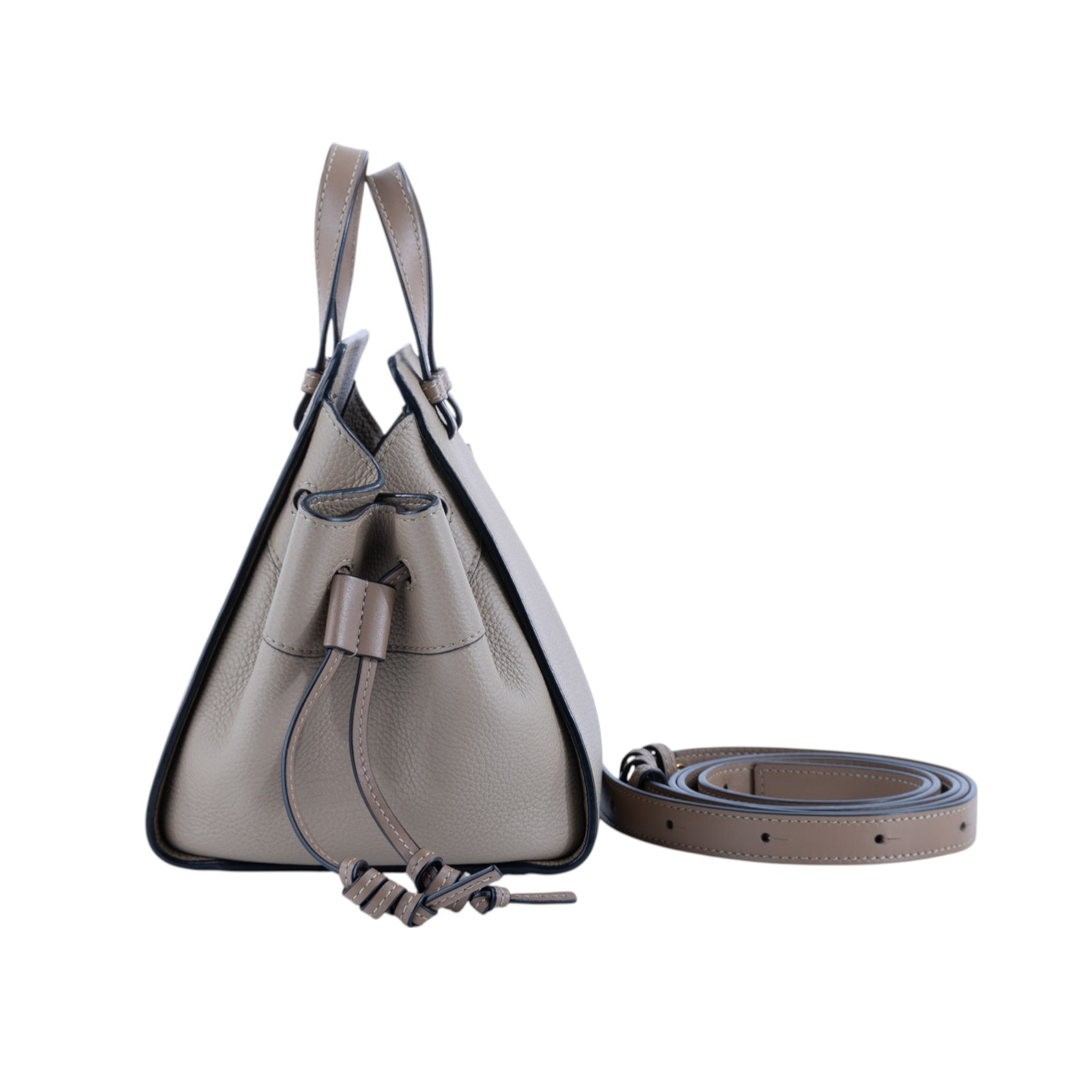 羅意威 LOEWE Mini Hammock drawstring 迷你 小牛皮 肩背 吊床包 A538V07X15  防塵袋/背帶(邊膠裂)