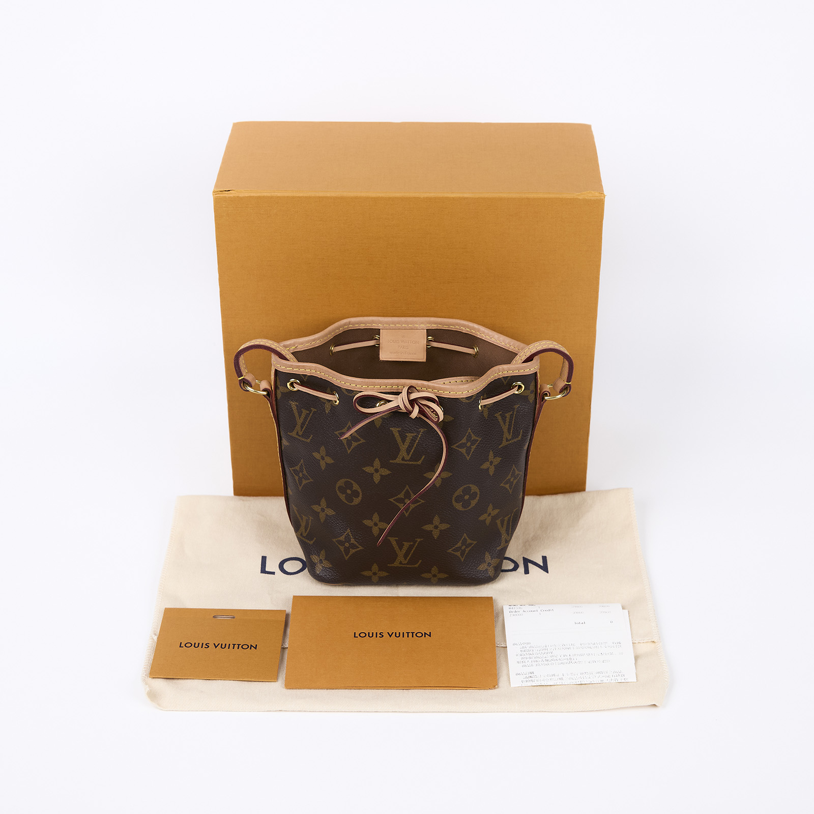 路易威登 LOUIS VUITTON Nano Noé 舊款 束口水桶包 M41346 原花NANO NOE舊版 原廠盒子/防塵袋/購買證明正本