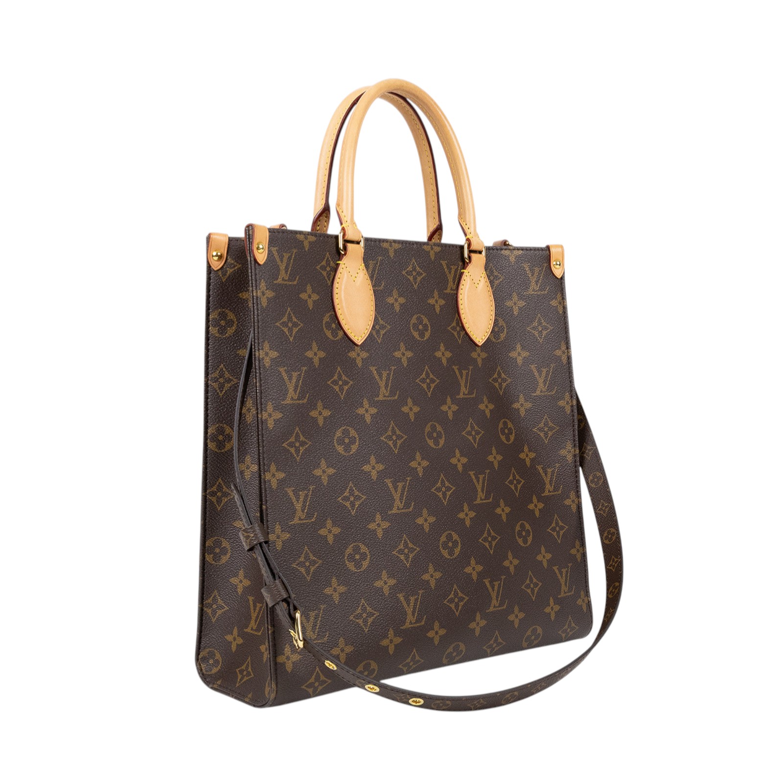 路易威登 LOUIS VUITTON Sac Plat PM 手袋 M45848 晶片款 原花琴譜包 背帶/防塵袋