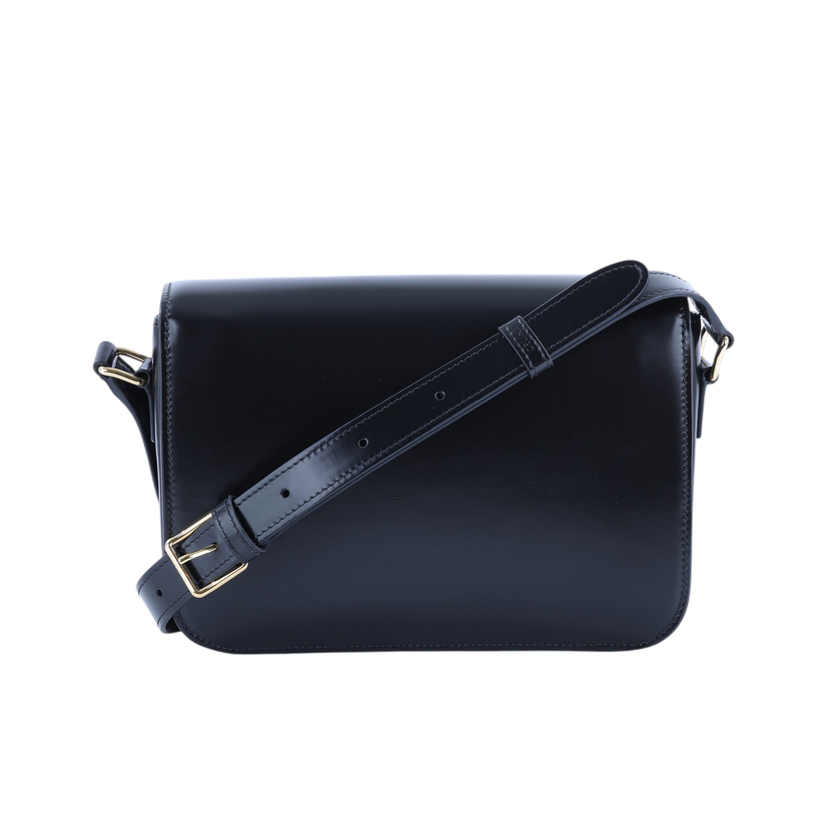 思琳 CELINE 亮面牛皮革 Classique Triomphe 凱旋門 肩背包 187363BF4 黑凱旋門TEEN TRIOMPHE 防塵袋