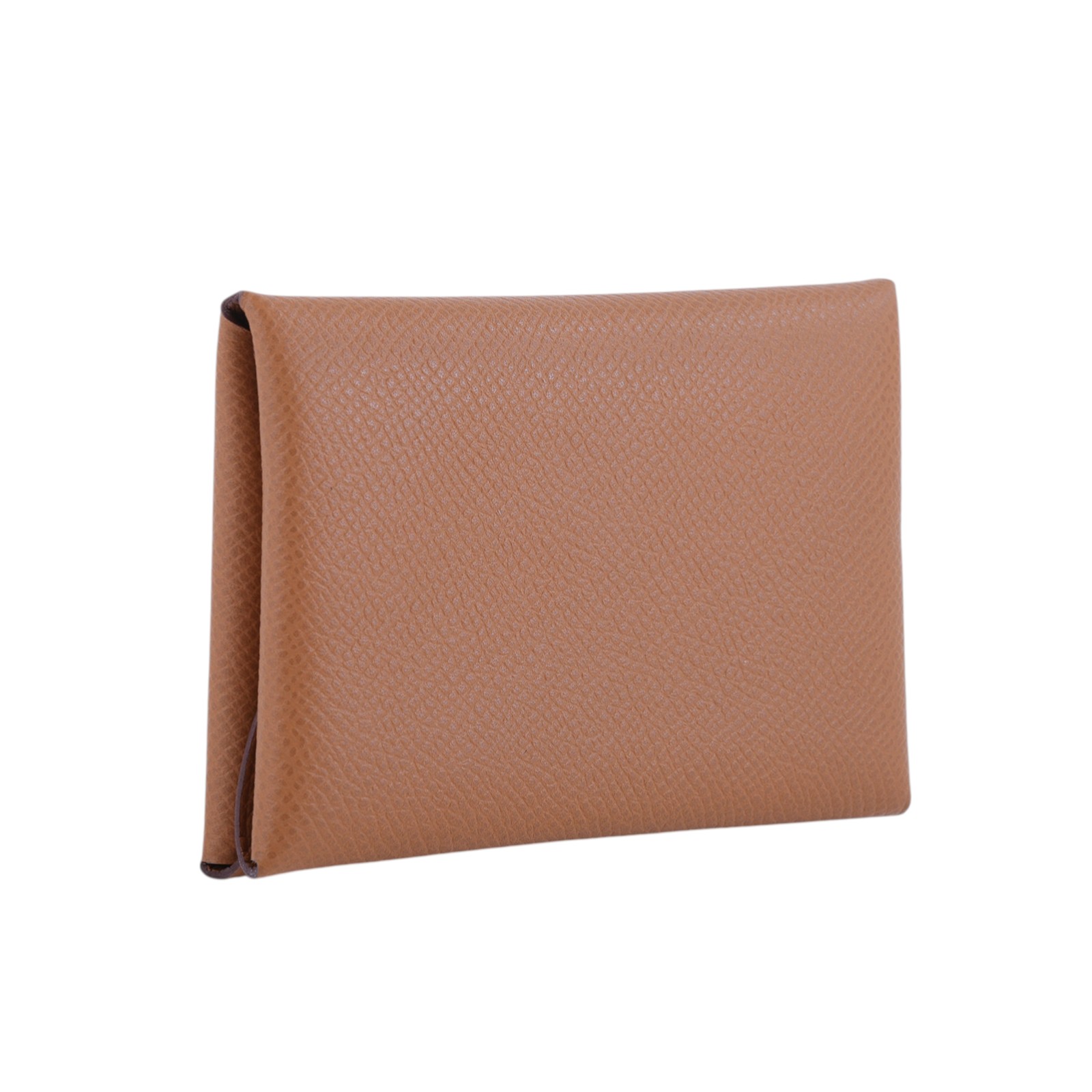 愛馬仕 Hermes Calvi Duo 卡包 金棕 銀色五金 H083035CK37 W刻金棕CALVI DUO 原廠盒子/購買證明影本