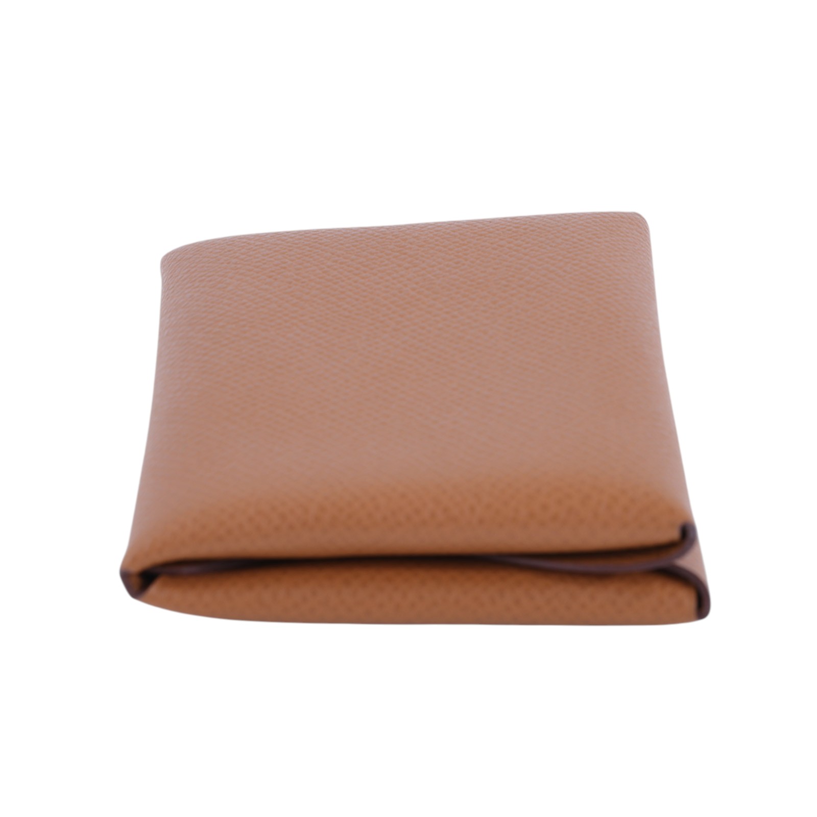 愛馬仕 Hermes Calvi Duo 卡包 金棕 銀色五金 H083035CK37 W刻金棕CALVI DUO 原廠盒子/購買證明影本