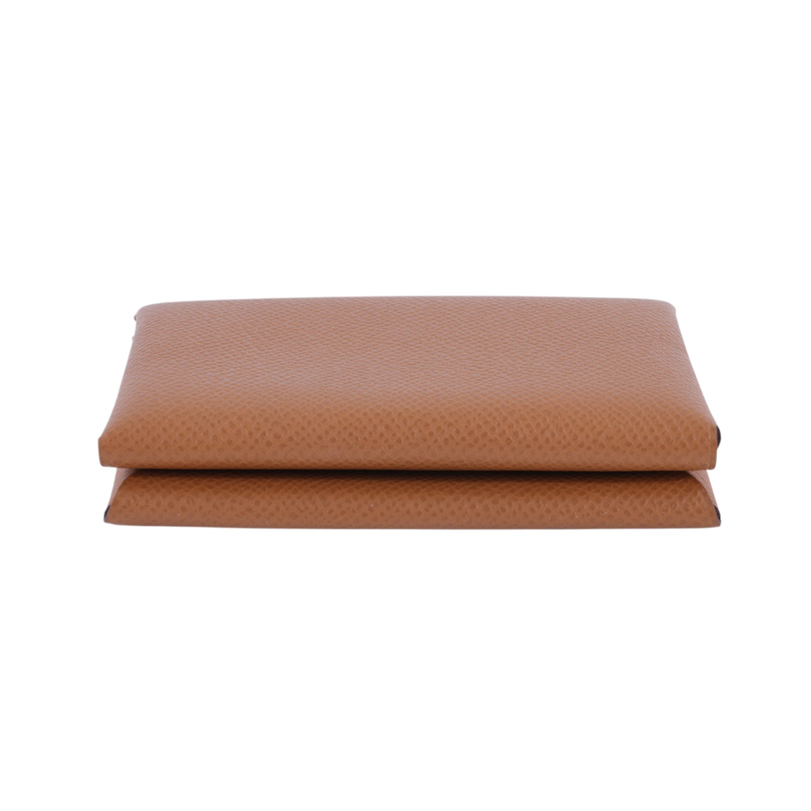 愛馬仕 Hermes Calvi Duo 卡包 金棕 銀色五金 H083035CK37 W刻金棕CALVI DUO 原廠盒子/購買證明影本