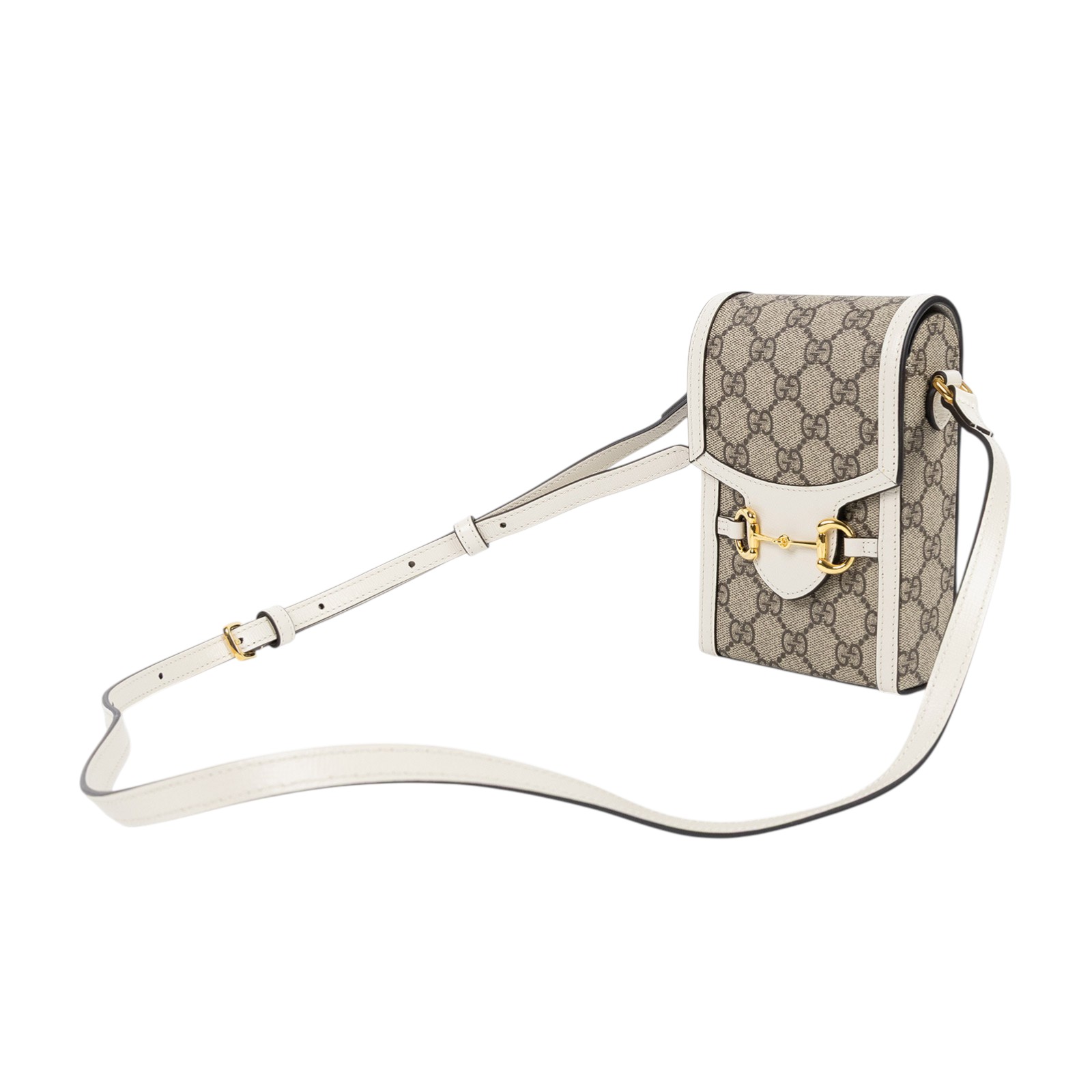 古馳 GUCCI 馬銜扣 1955 迷你袋 625615 白拼GG紋1955手機包 防塵袋