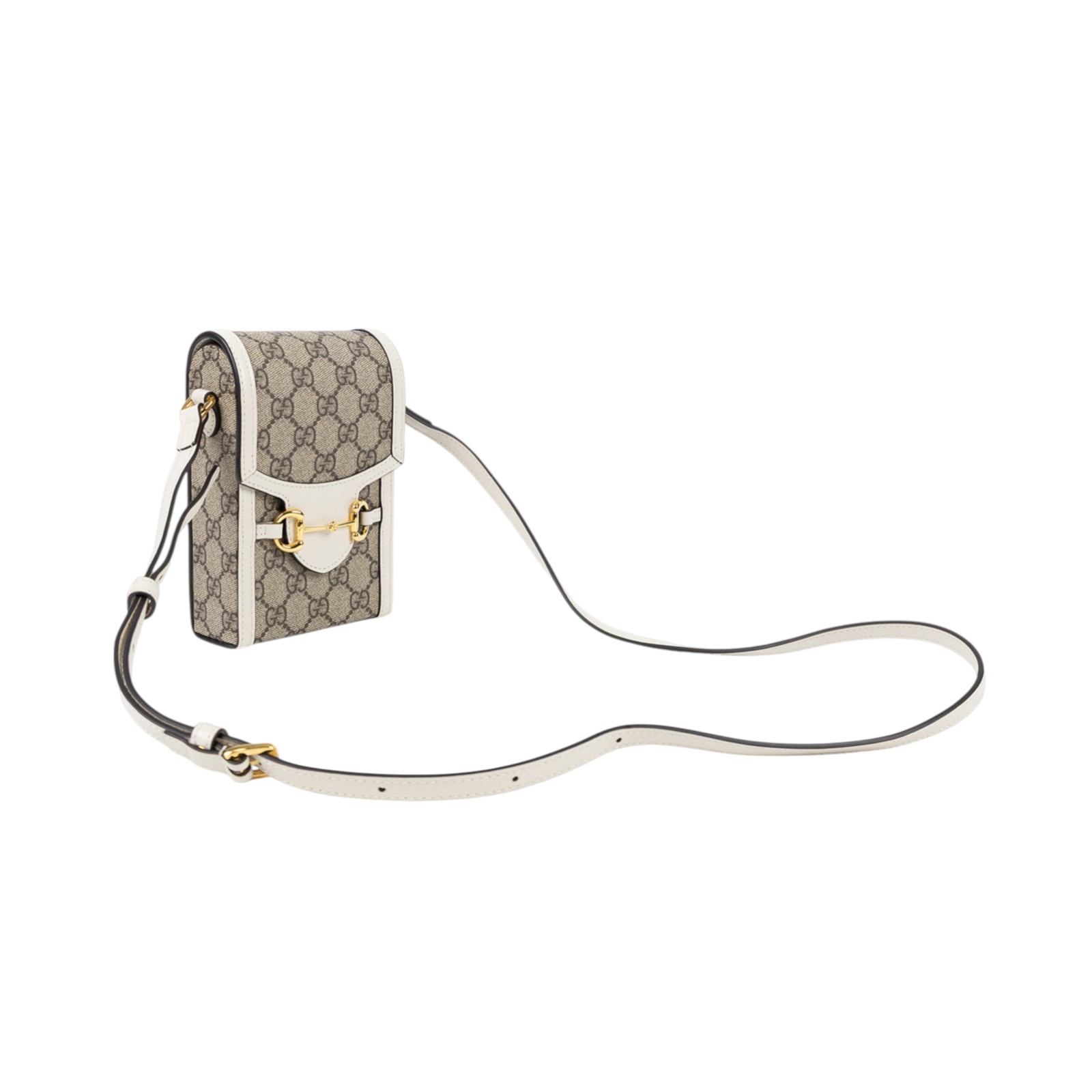 古馳 GUCCI 馬銜扣 1955 迷你袋 625615 白拼GG紋1955手機包 防塵袋