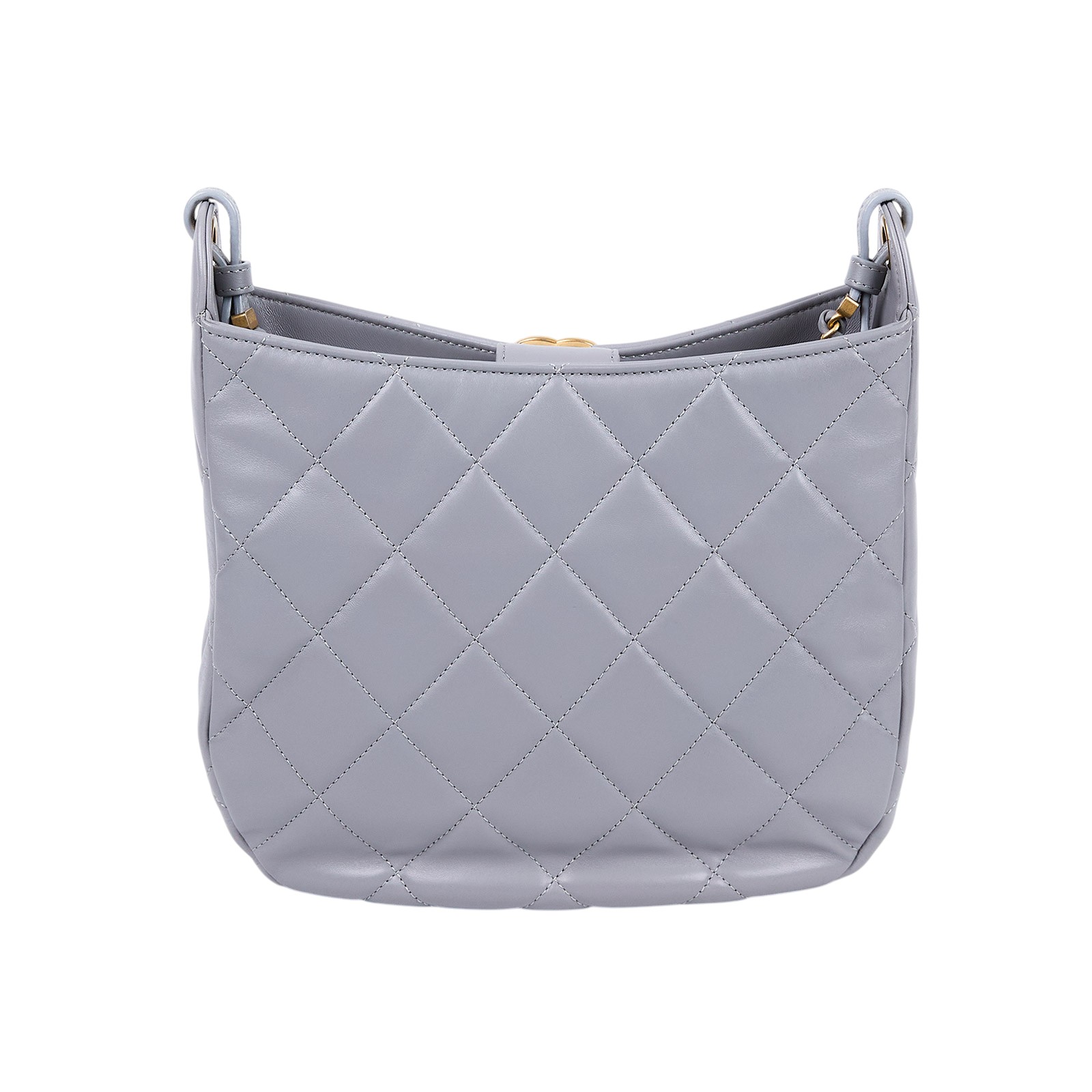 香奈兒 CHANEL Hobo 經典鍊條 肩背包 AS4302 B13786 晶片款 灰藍羊HOBO 原廠盒子/防塵袋/購買證明正本/台灣發票