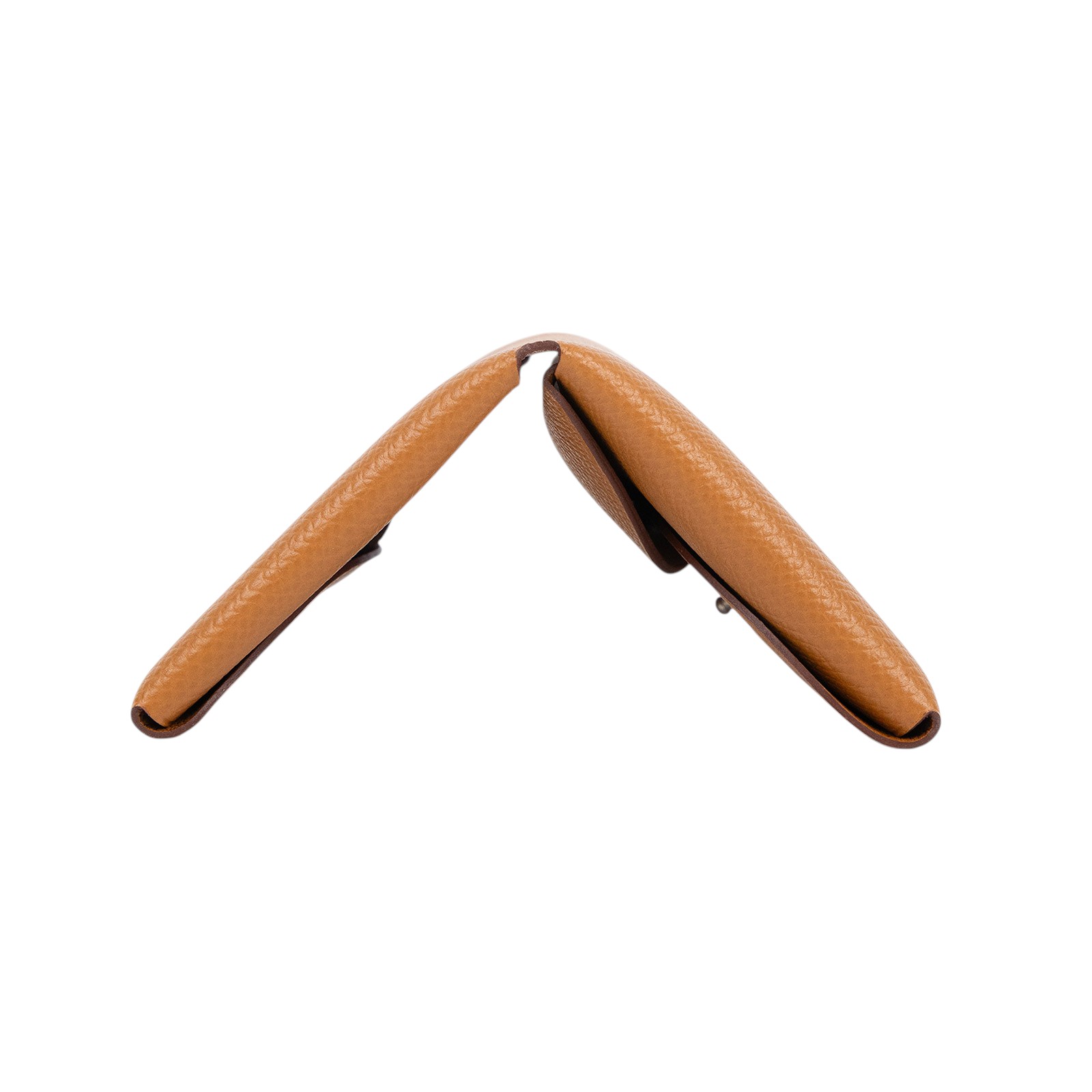 愛馬仕 Hermes Calvi Duo 卡包 CALD B刻金棕CALVI DUO 原廠盒子