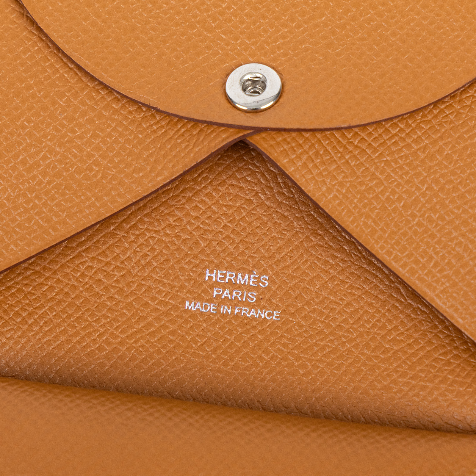 愛馬仕 Hermes Calvi Duo 卡包 CALD B刻金棕CALVI DUO 原廠盒子