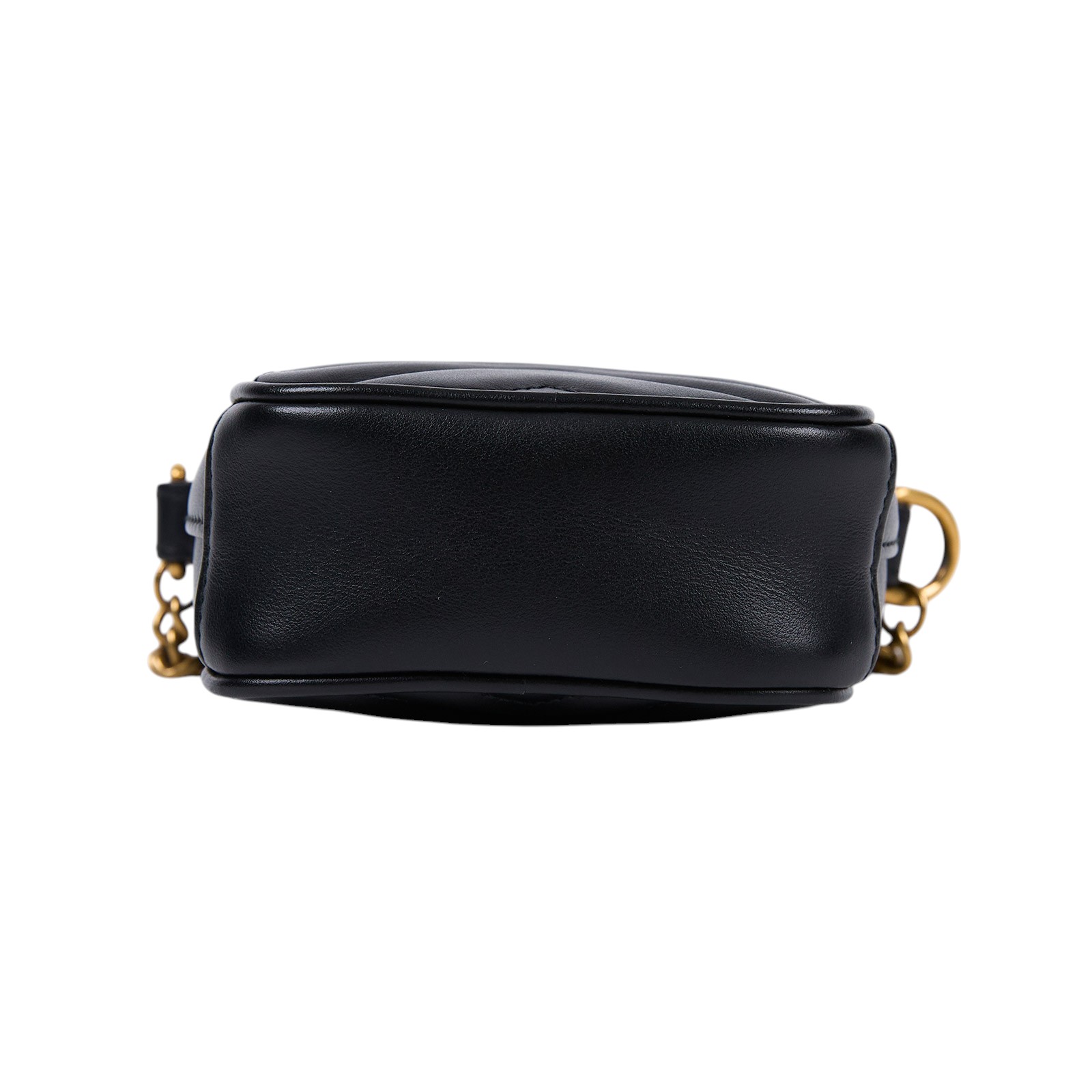 古馳 GUCCI GG Marmont 迷你包  598597 DTDCT 黑金GG MARMONT鍊包 原廠盒子/防塵袋/購買證明影本