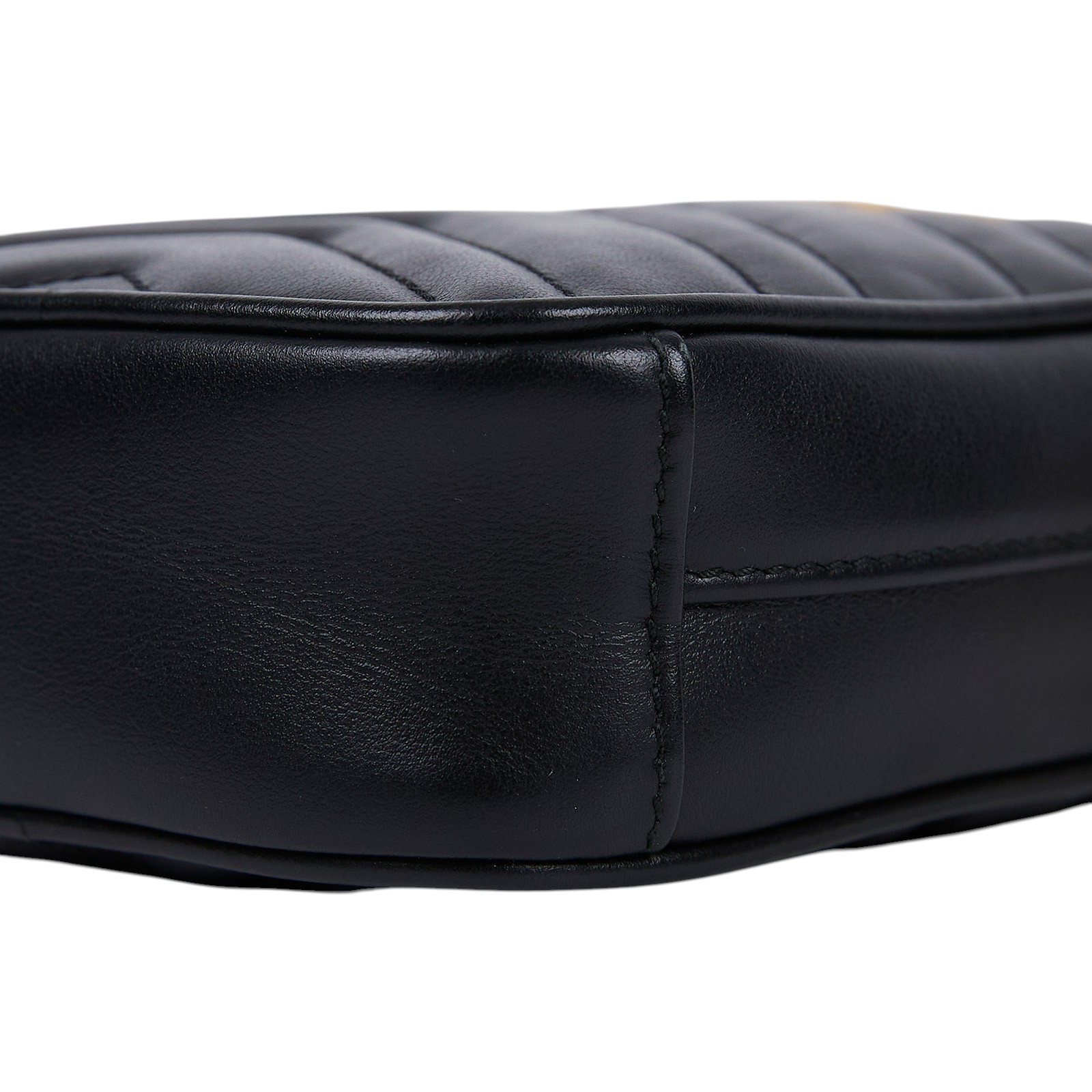 古馳 GUCCI GG Marmont 迷你包  598597 DTDCT 黑金GG MARMONT鍊包 原廠盒子/防塵袋/購買證明影本