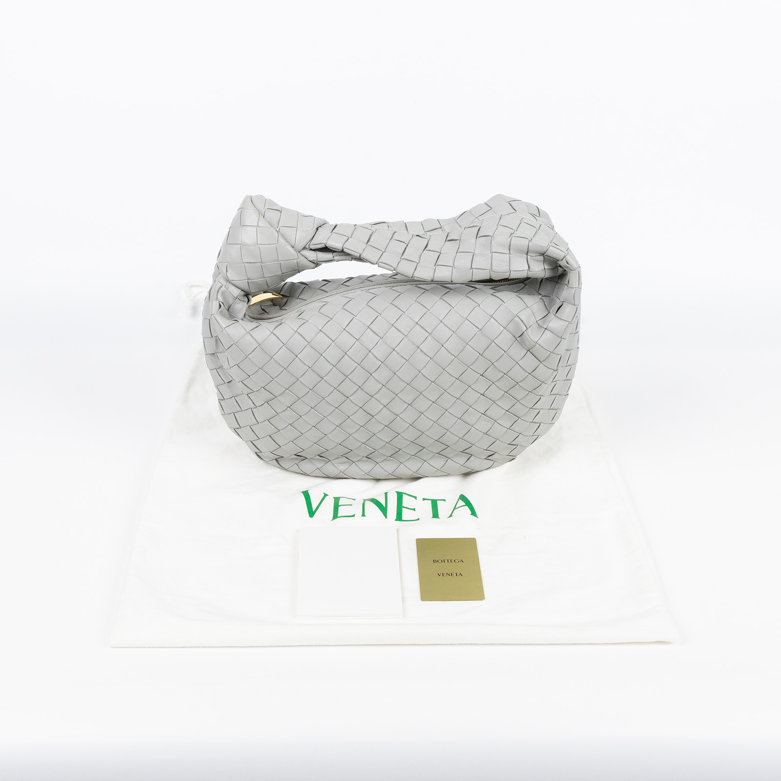 寶緹嘉 BOTTEGA VENETA Jodie 手提包 小型 690225VCPP0 灰JODIE SMALL 防塵袋/保證卡