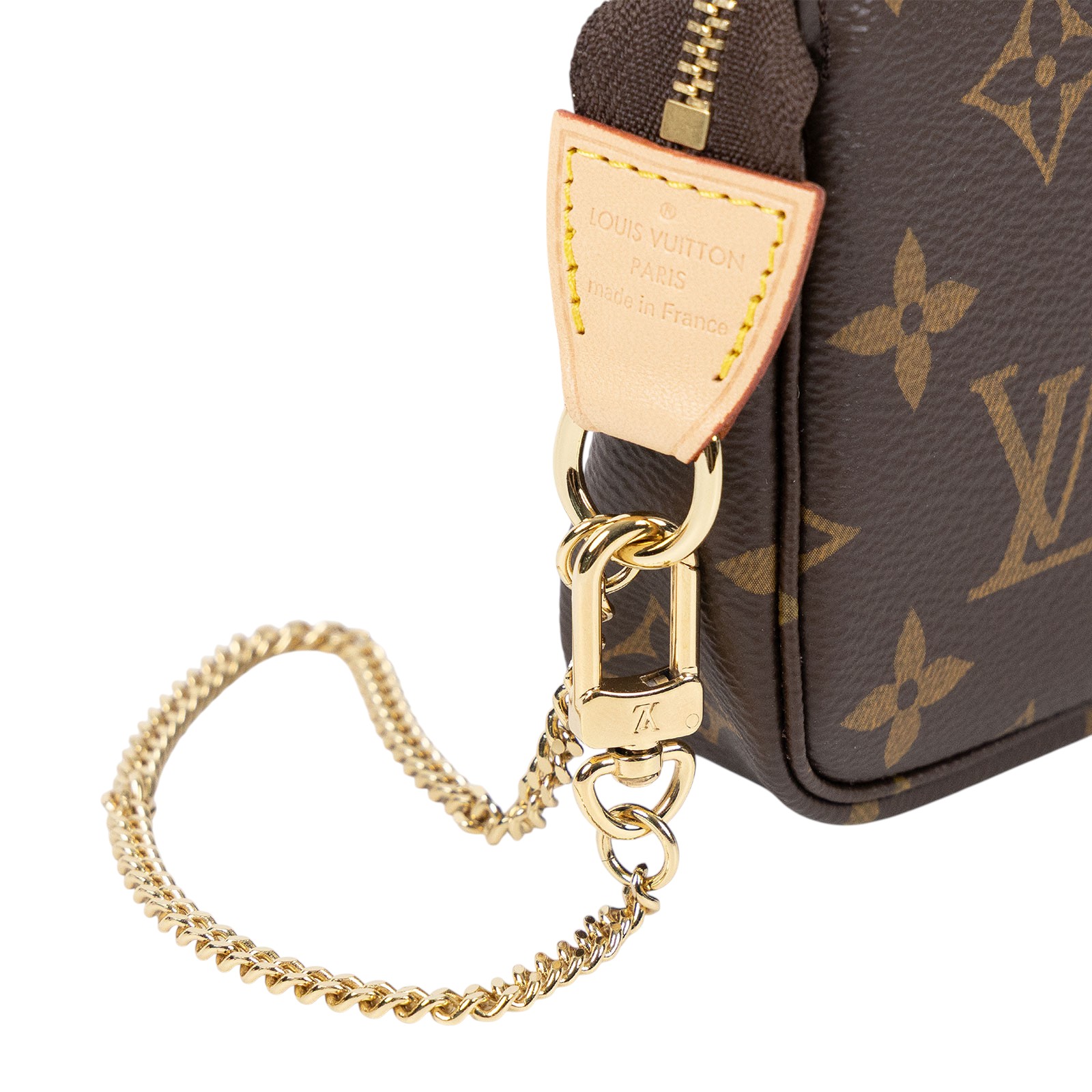 路易威登 LOUIS VUITTON Monogram塗層帆布 鏈帶 迷你小皮包 M82510 原花MINI小包 原廠盒子/防塵袋/鍊條1