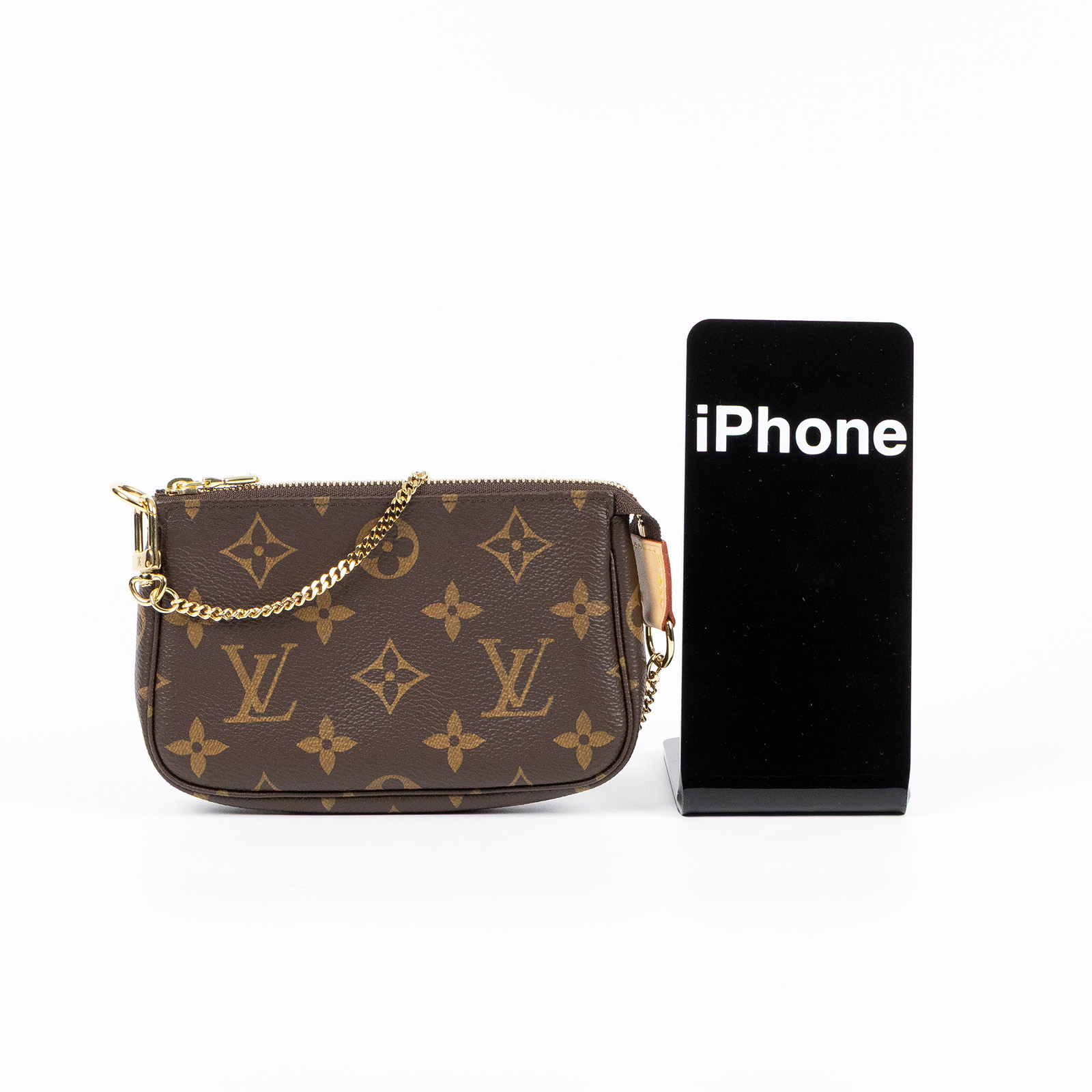 路易威登 LOUIS VUITTON Monogram塗層帆布 鏈帶 迷你小皮包 M82510 原花MINI小包 原廠盒子/防塵袋/鍊條1