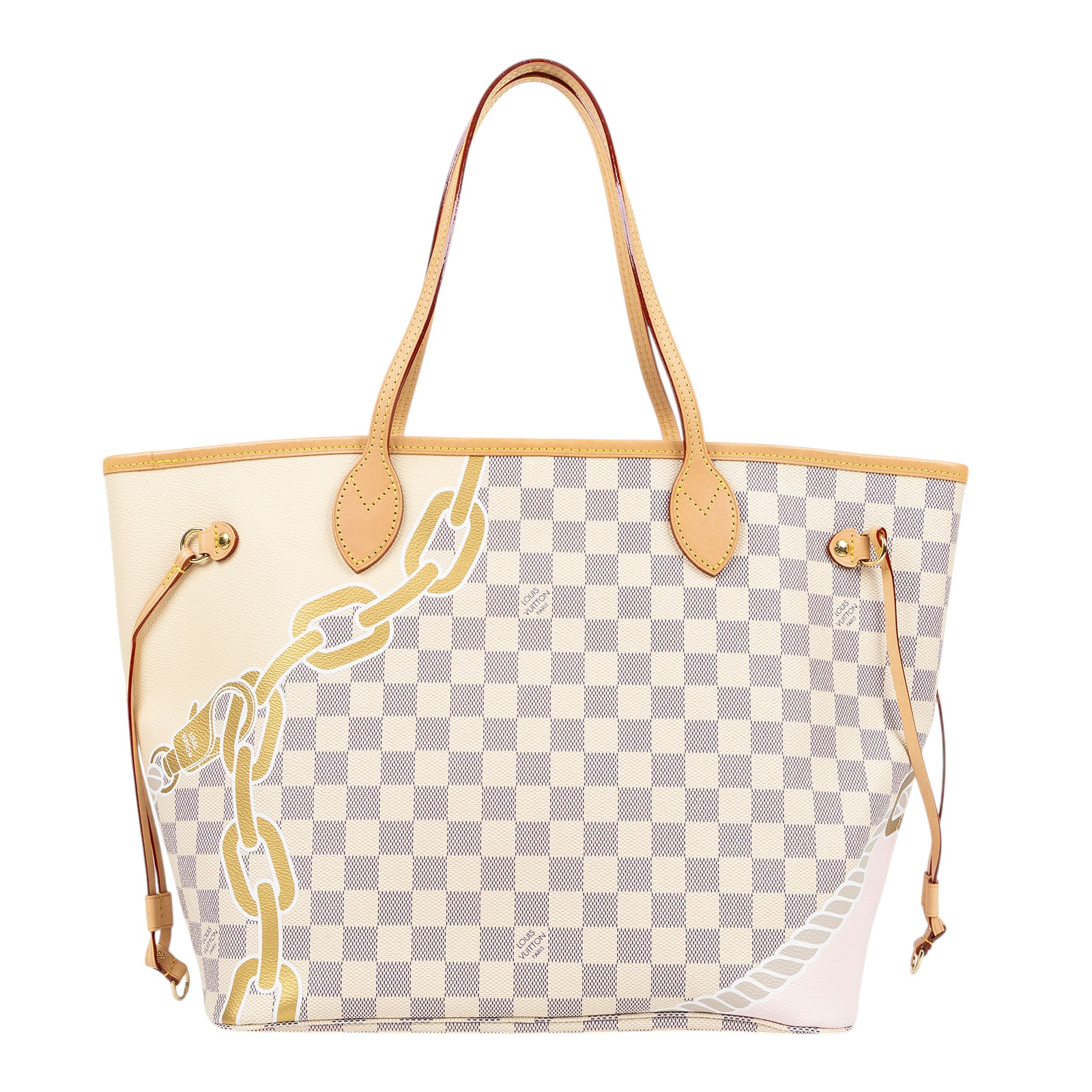 路易威登 LOUIS VUITTON Neverfull MM 托特包 限定款 N40471 晶片款  原廠盒子/防塵袋/購買證明正本