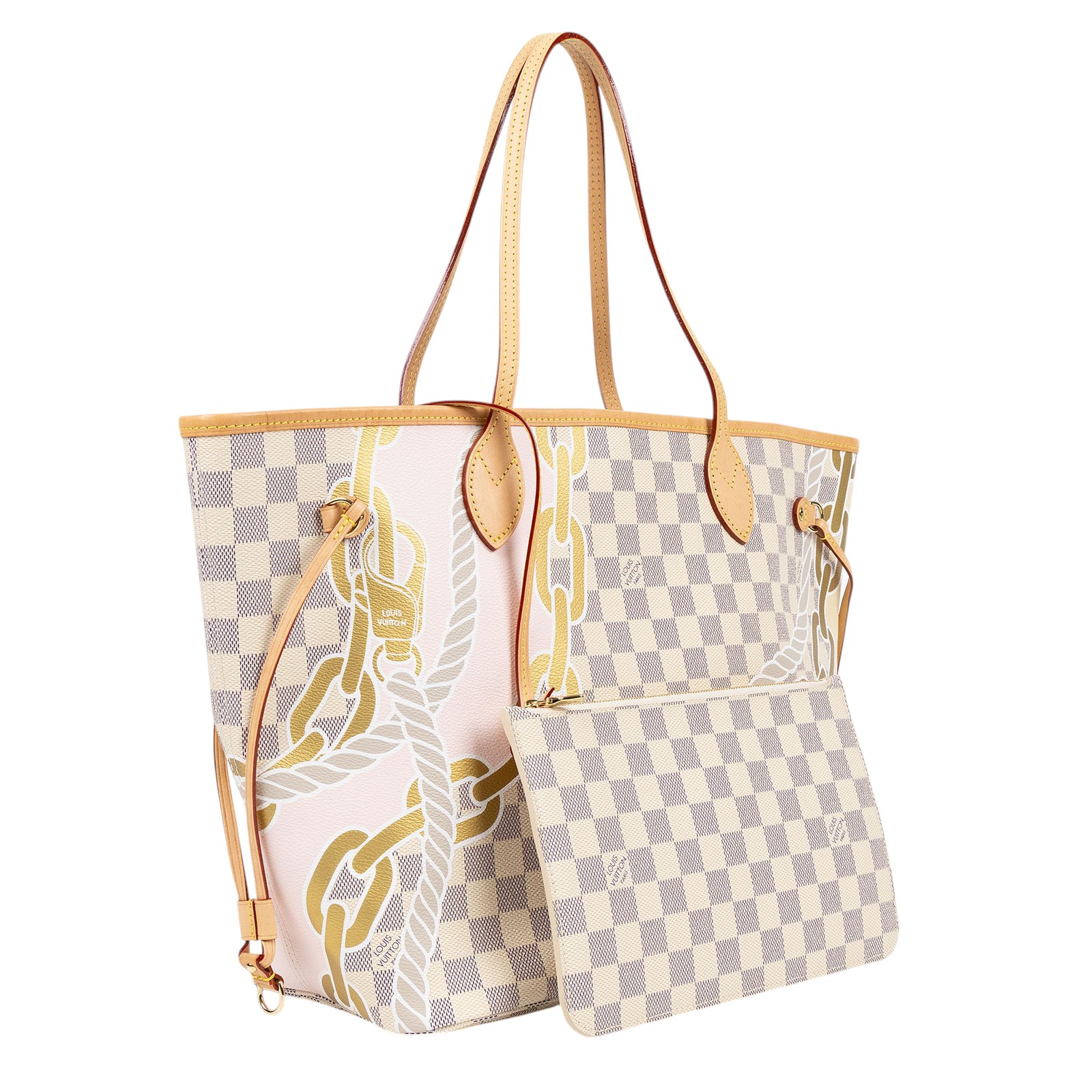 路易威登 LOUIS VUITTON Neverfull MM 托特包 限定款 N40471 晶片款  原廠盒子/防塵袋/購買證明正本