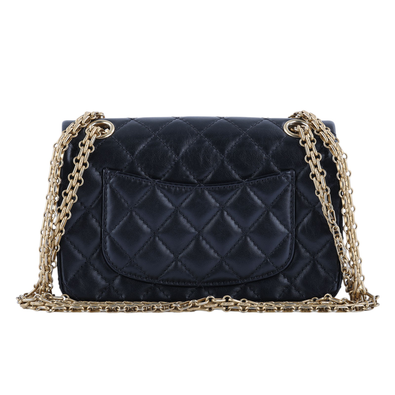 香奈兒 CHANEL 2.55 迷你 口蓋包 AS0874 29開黑復古金 2.55 20CM 原廠盒子/防塵袋/保證卡