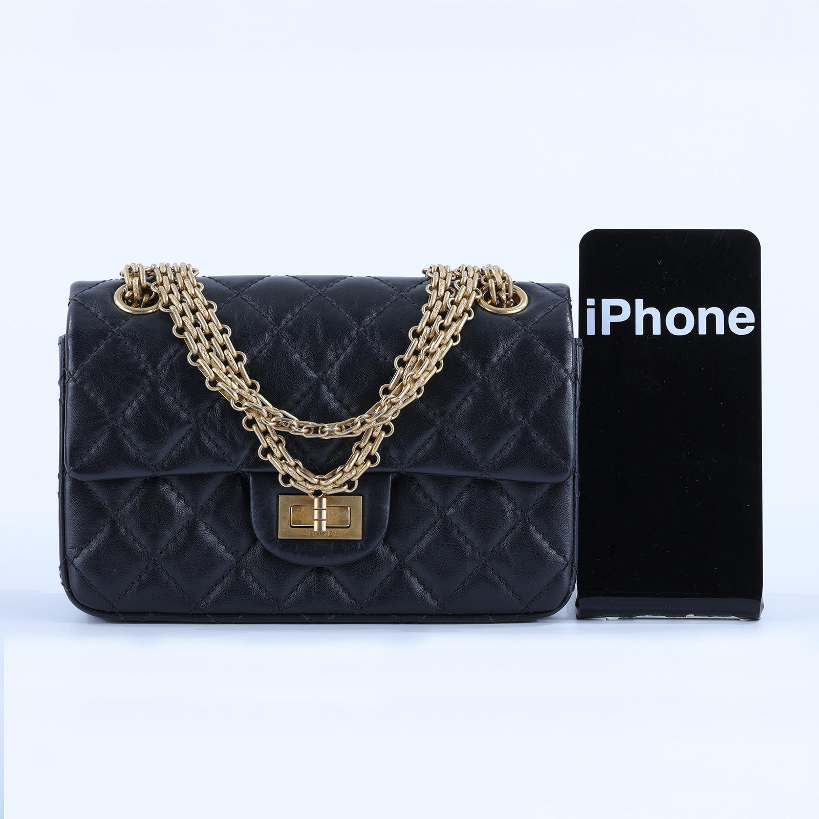 香奈兒 CHANEL 2.55 迷你 口蓋包 AS0874 29開黑復古金 2.55 20CM 原廠盒子/防塵袋/保證卡