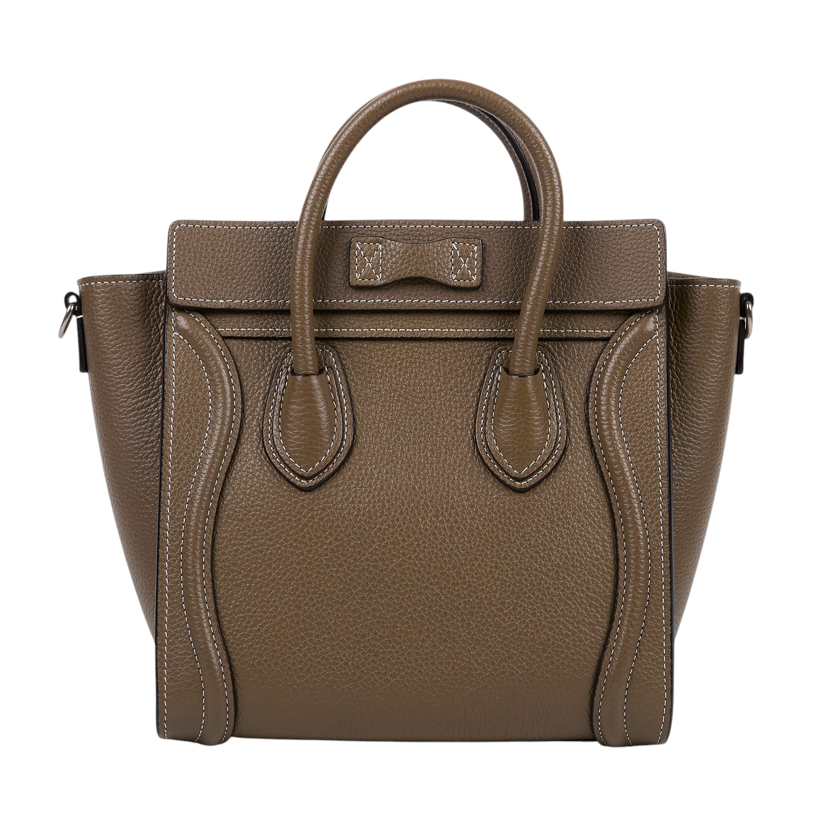 思琳 CELINE Luggage手袋 敲打 小牛皮 袖珍型 189243DRU 灰LUGGAGE冏包NANO 防塵袋/購買證明正本