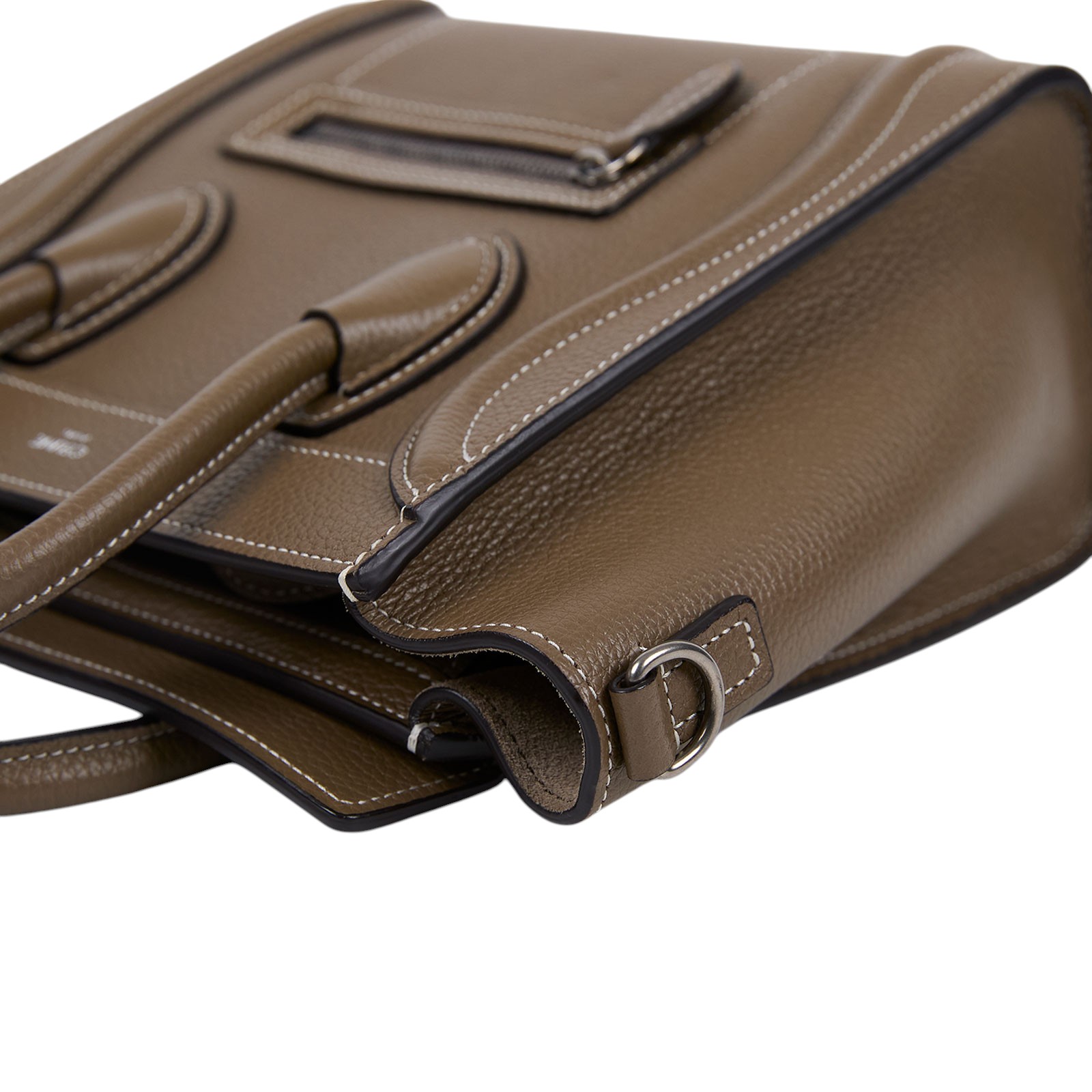 思琳 CELINE Luggage手袋 敲打 小牛皮 袖珍型 189243DRU 灰LUGGAGE冏包NANO 防塵袋/購買證明正本