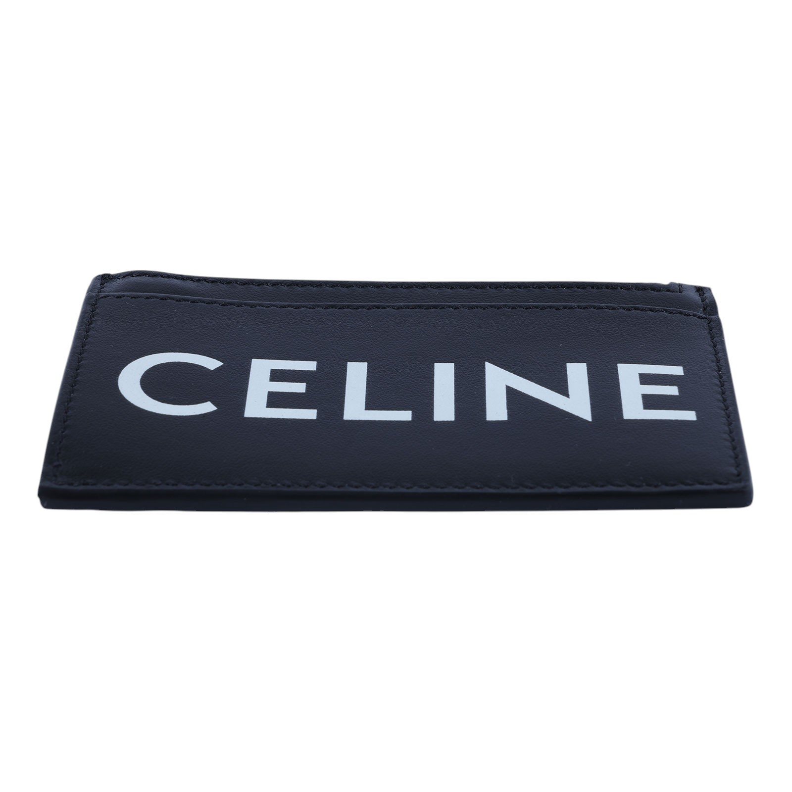 思琳 CELINE 印花 光滑牛皮 拉鍊卡夾 10F993DMF 黑卡包 原廠盒子/防塵袋