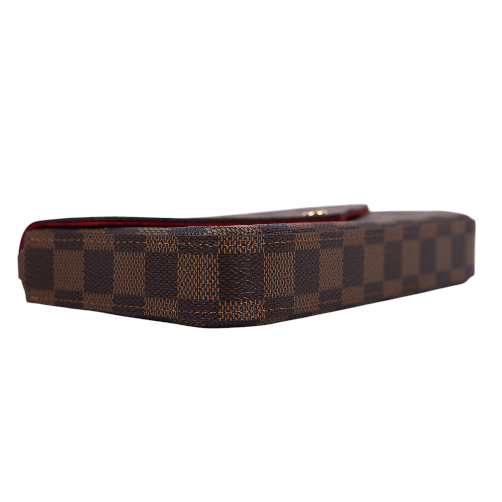 路易威登 LOUIS VUITTON Félicie Pochette 棋盤格 翻蓋 斜背 鍊帶 肩背包 N40492 晶片款  原廠盒子/防塵袋