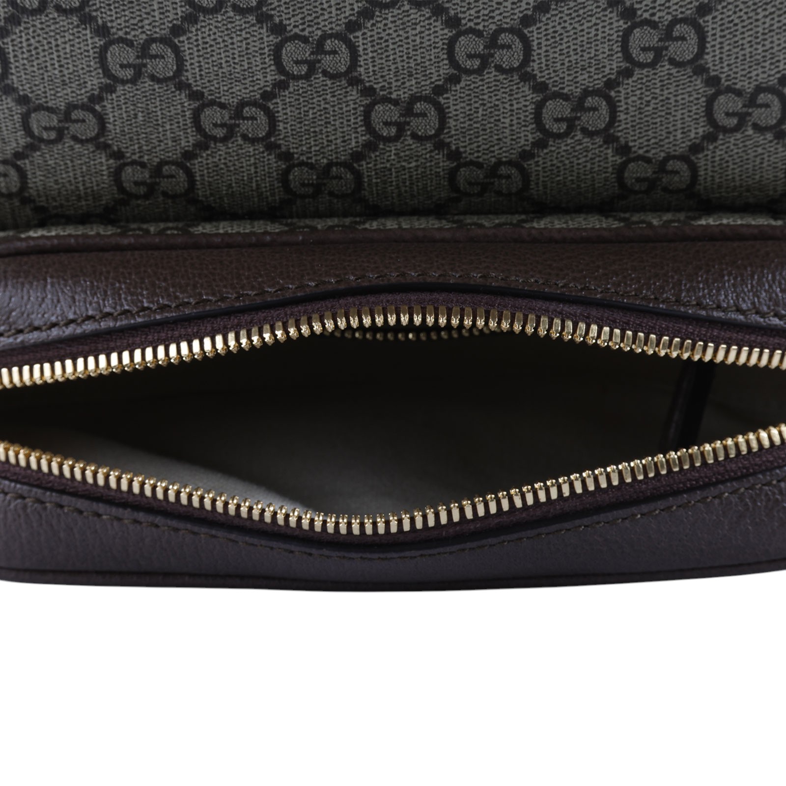 古馳 GUCCI ophidia 拉鍊 迷你 翻蓋包 米色 烏木色 772239 FACUJ  原廠盒子/防塵袋