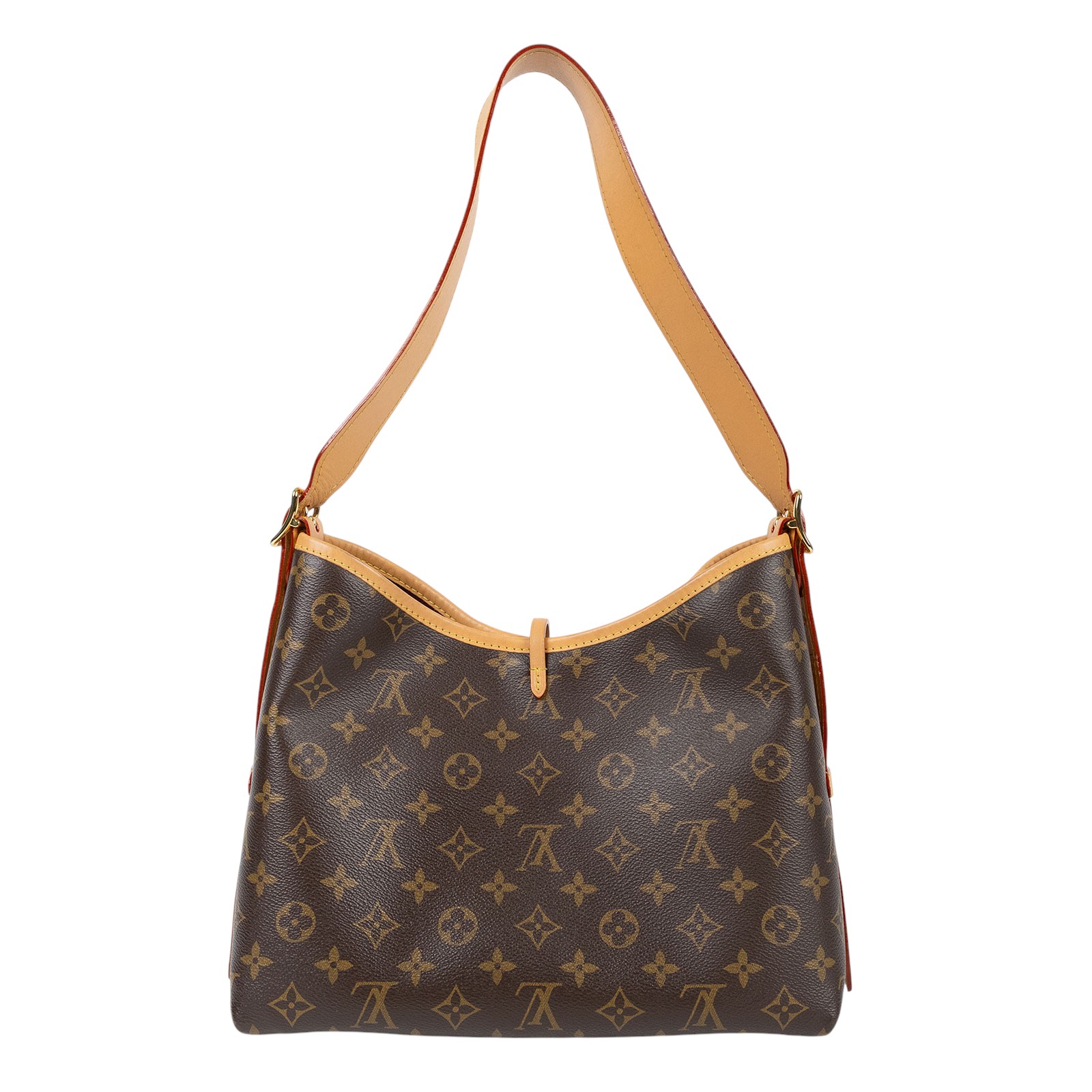 路易威登 LOUIS VUITTON CarryAll PM 原花 肩背包 M46203 晶片款  原廠盒子/防塵袋/購買證明正本/內袋