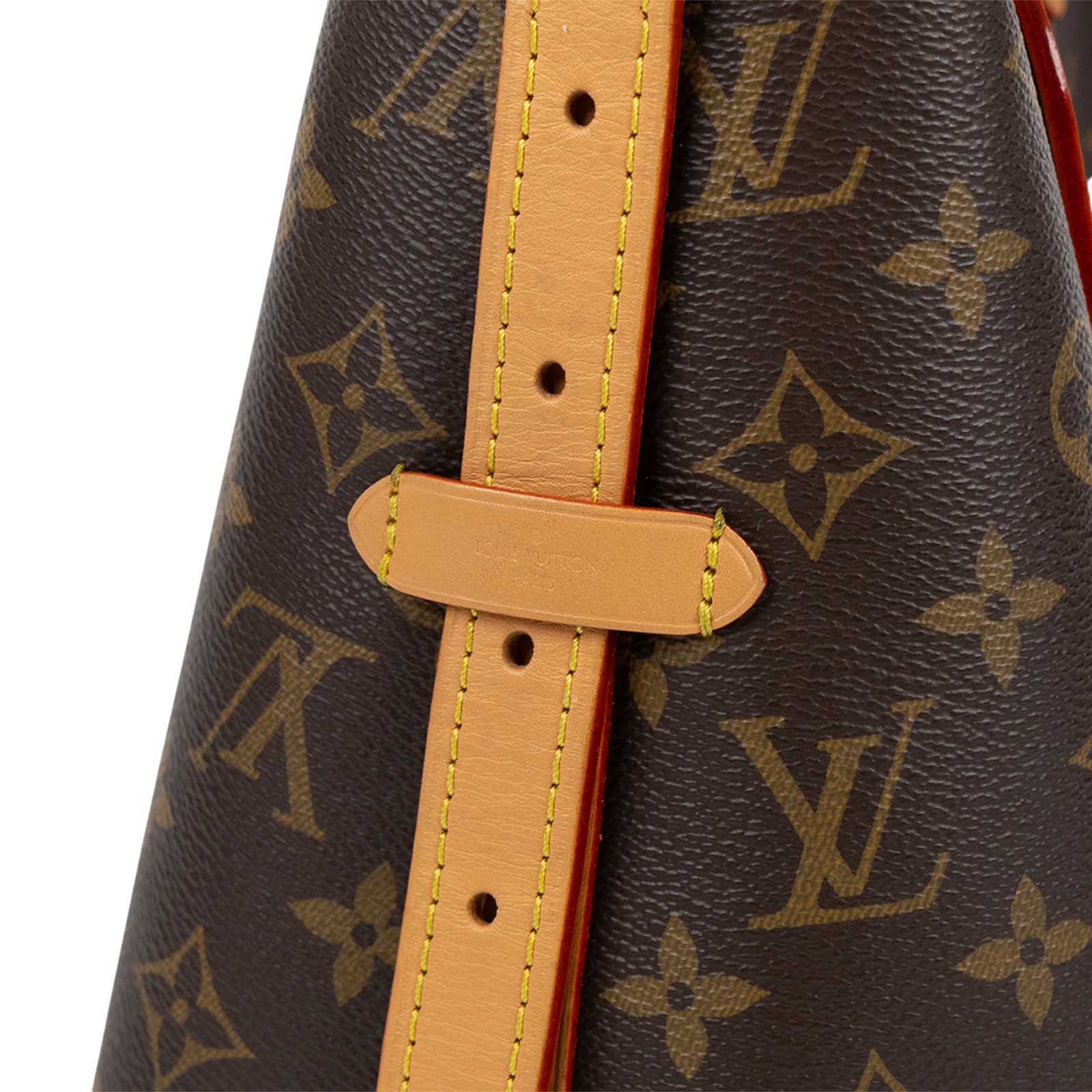 路易威登 LOUIS VUITTON CarryAll PM 原花 肩背包 M46203 晶片款  原廠盒子/防塵袋/購買證明正本/內袋