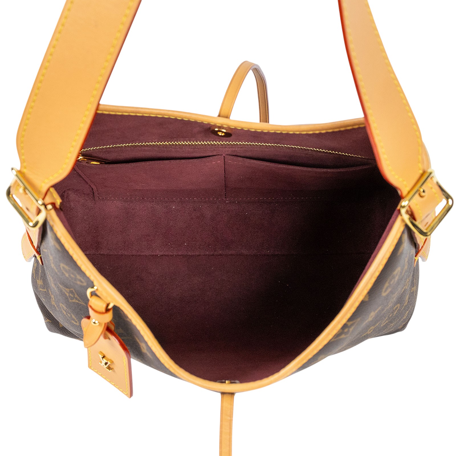 路易威登 LOUIS VUITTON CarryAll PM 原花 肩背包 M46203 晶片款  原廠盒子/防塵袋/購買證明正本/內袋