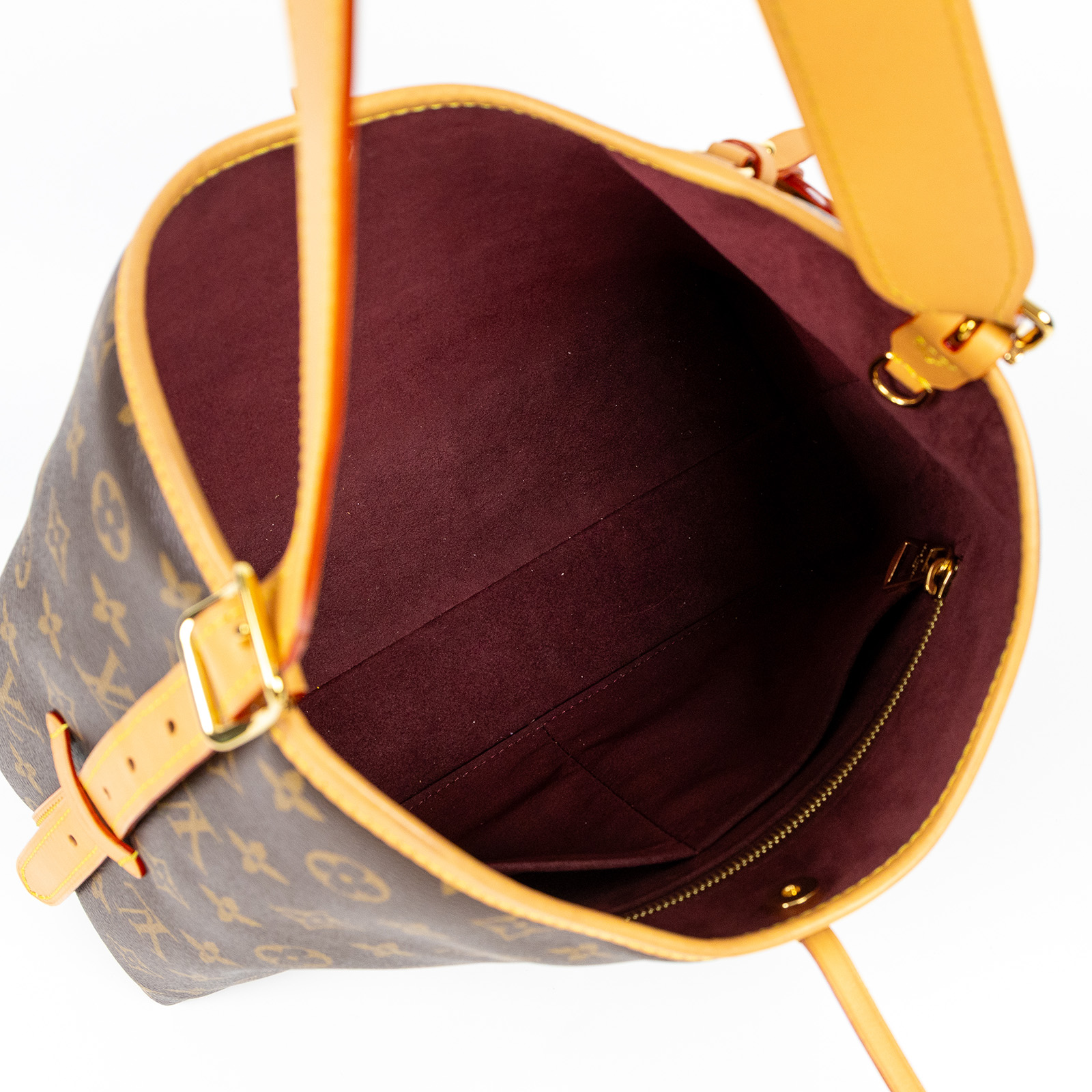 路易威登 LOUIS VUITTON CarryAll PM 原花 肩背包 M46203 晶片款  原廠盒子/防塵袋/購買證明正本/內袋