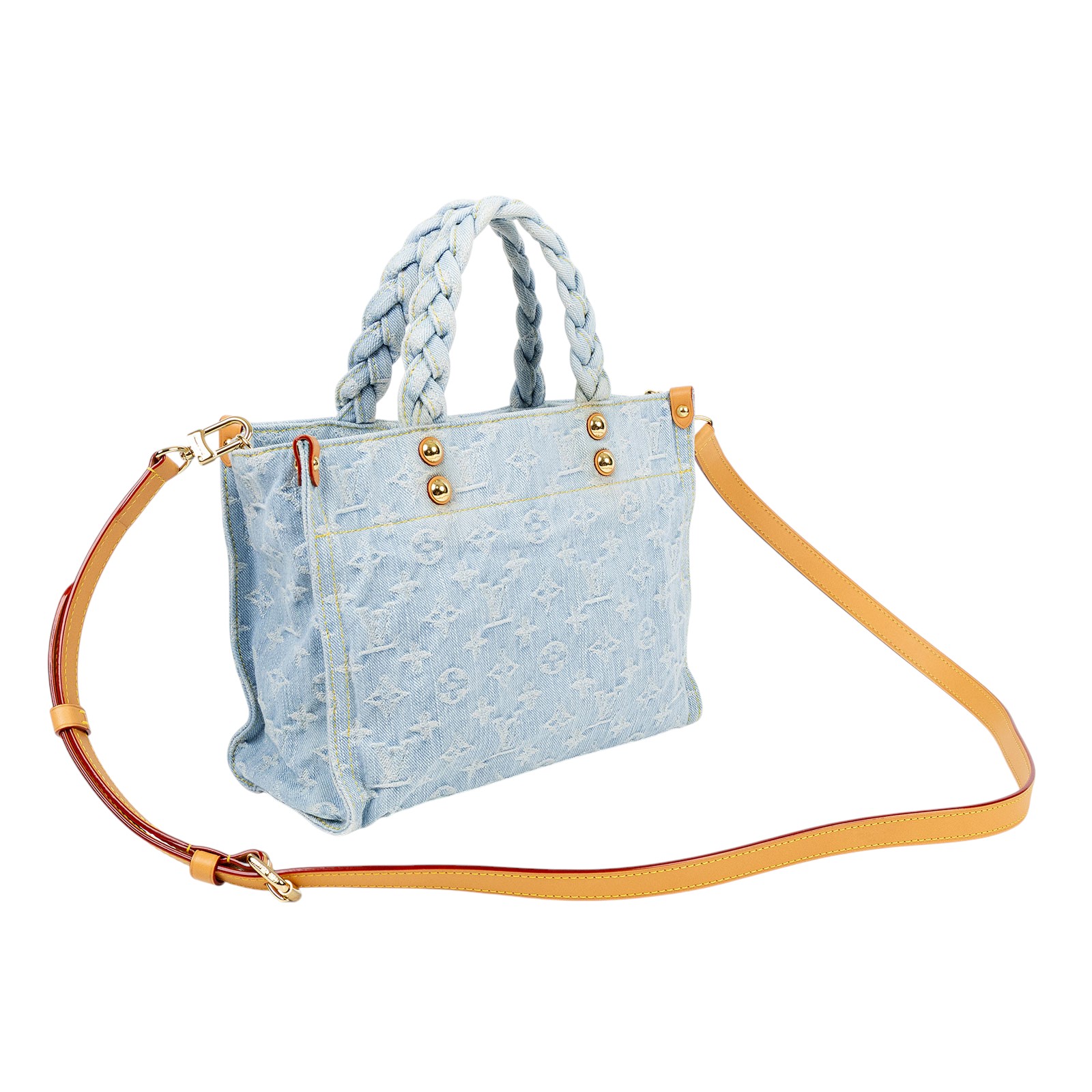 路易威登 LOUIS VUITTON LetGo PM 托特包 M24897 晶片款 單寧Let Go PM 防塵袋/背帶