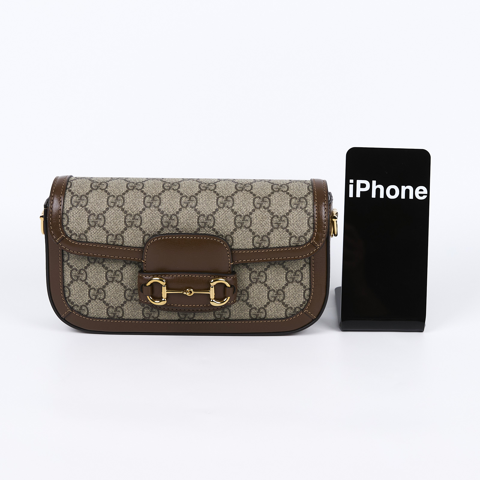 古馳 GUCCI Horsebit 1955 手提包 小型 735178 2TCG  原廠盒子/防塵袋/購買證明影本/背帶2