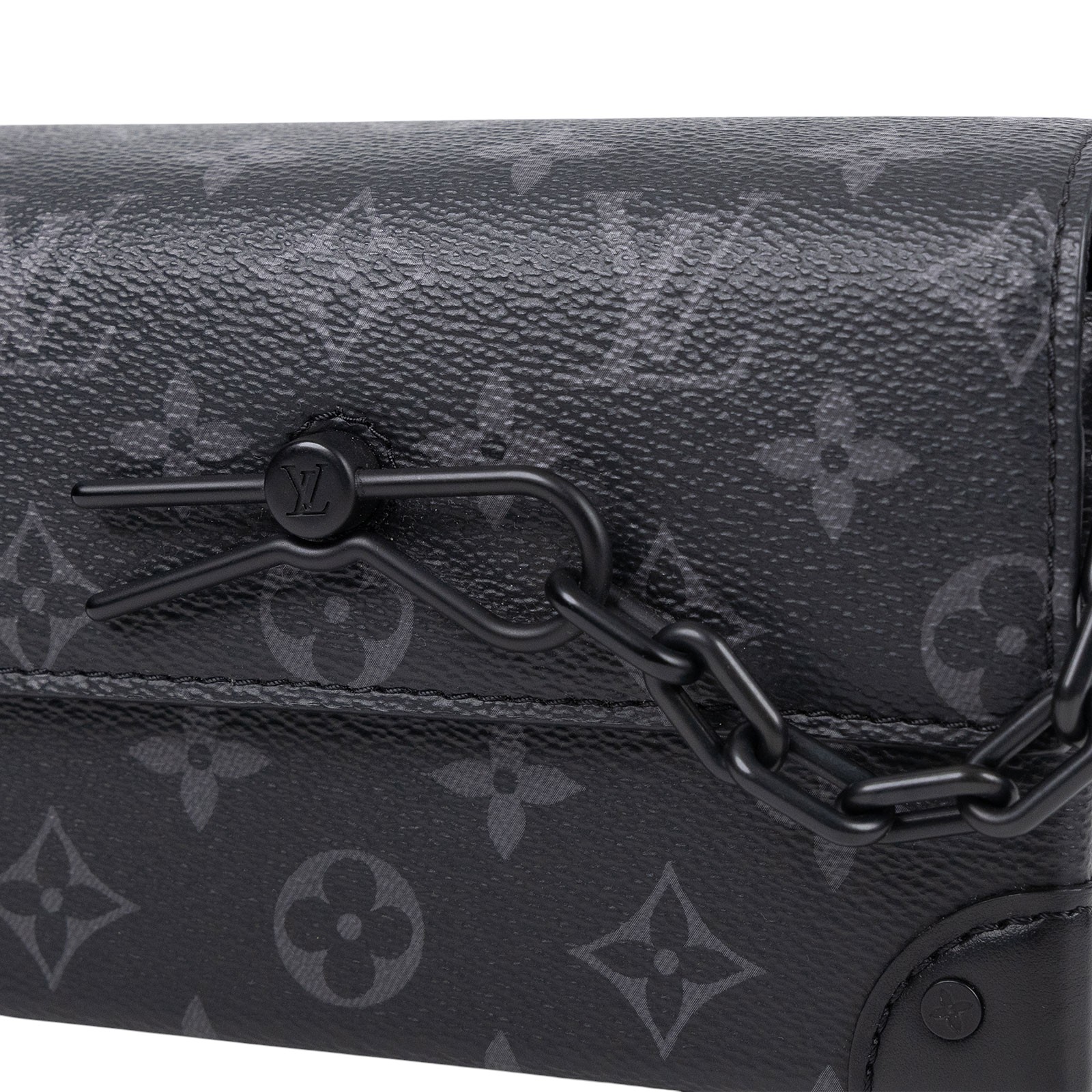 路易威登 LOUIS VUITTON Steamer 隨身錢包 肩背 M81783 晶片款 黑原花STEAMER 原廠盒子/防塵袋