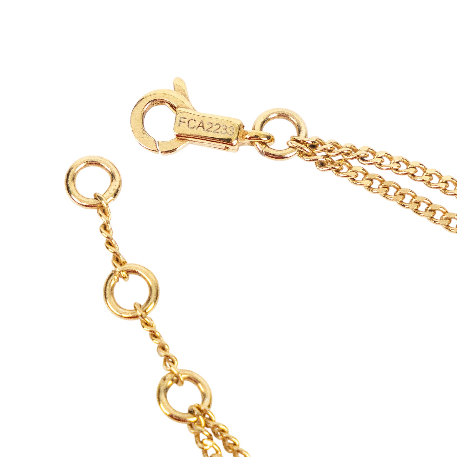 思琳 CELINE Triomphe 金色飾面 黃銅 手鍊 46S906BRA 金色凱旋門手鍊 原廠盒子/防塵袋