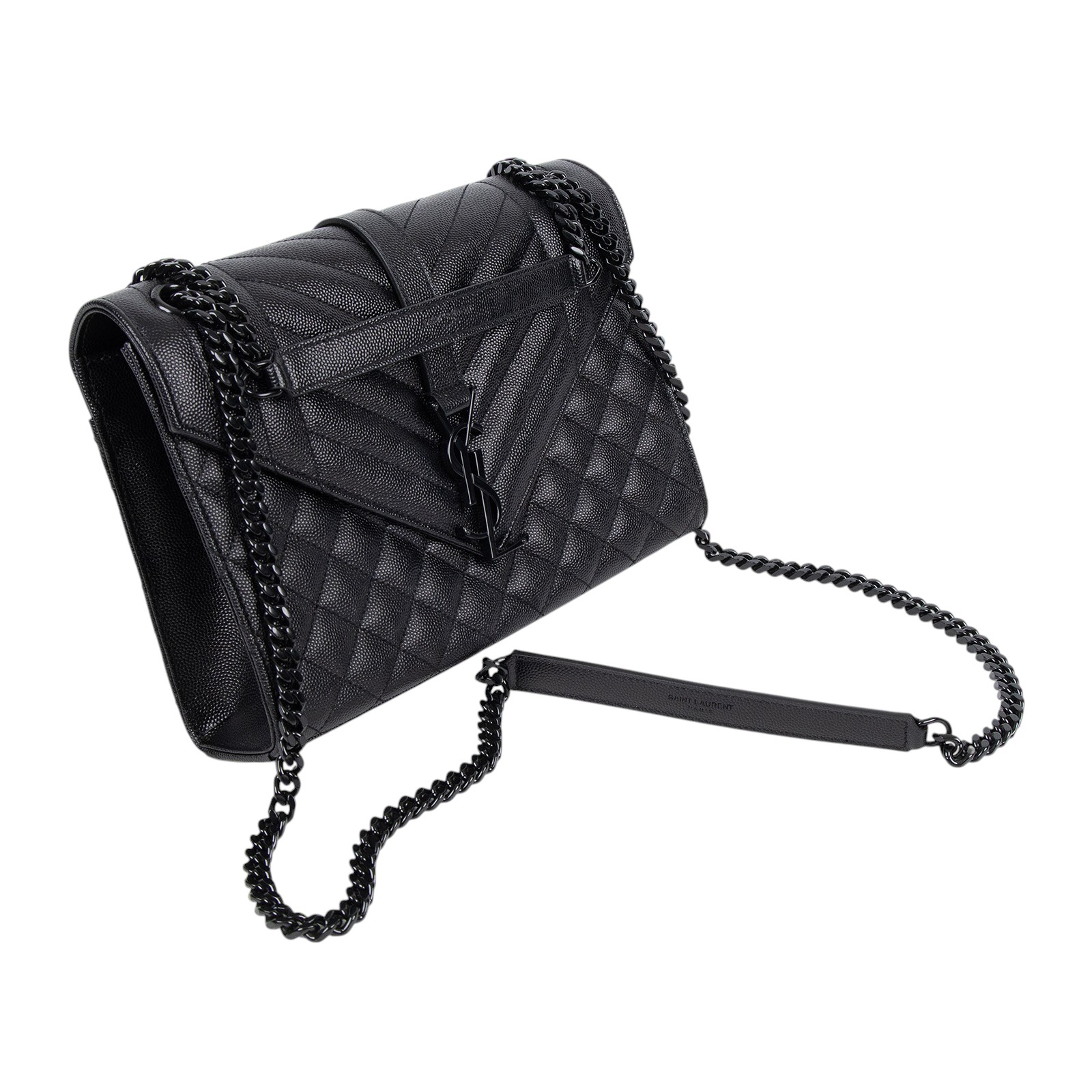 聖羅蘭 YSL SAINT LAURENT Envelope 鏈帶 肩背包 428134BOW98  防塵袋/原廠盒子