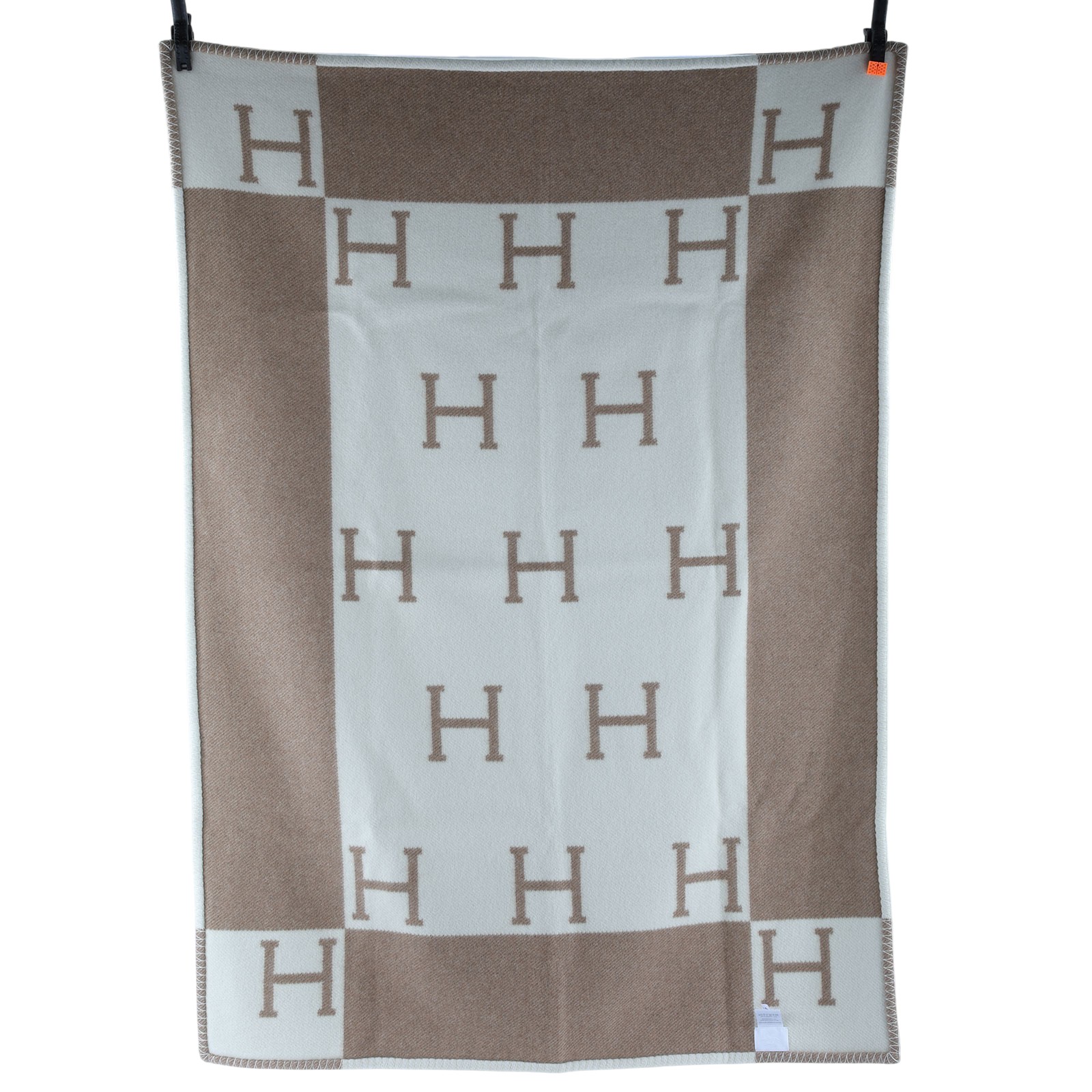 愛馬仕 Hermes Avalon 嬰兒毛毯 中榛子色 H102704Mv11  棕色H毛毯 原廠盒子