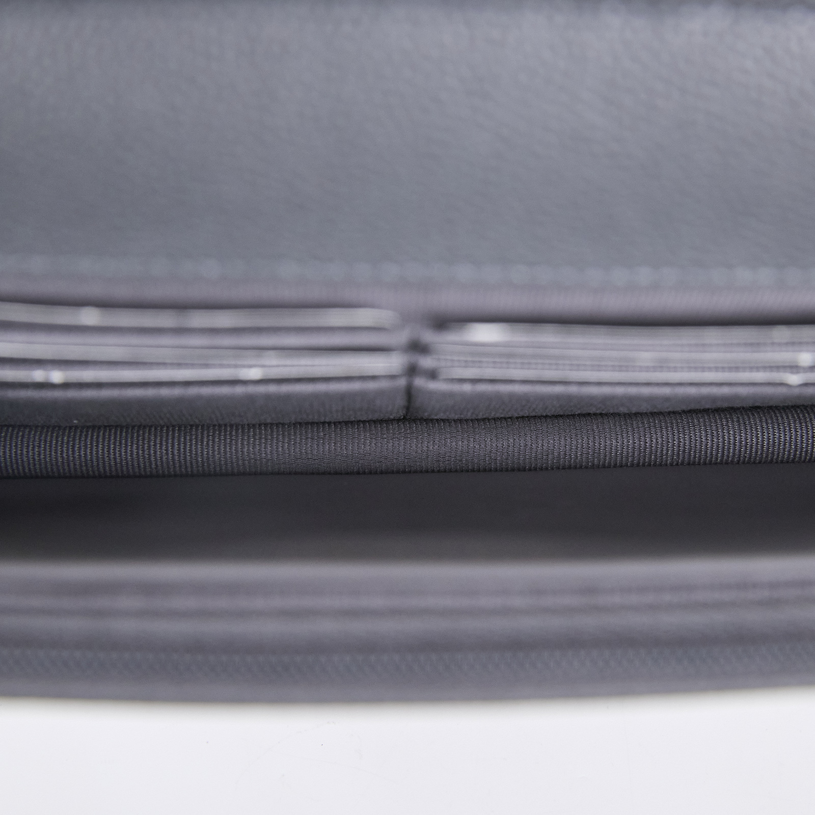 香奈兒 CHANEL 經典鏈子皮夾 菱格紋 CC LOGO AP0250 晶片款 灰淡金荔枝WOC 原廠盒子/防塵袋