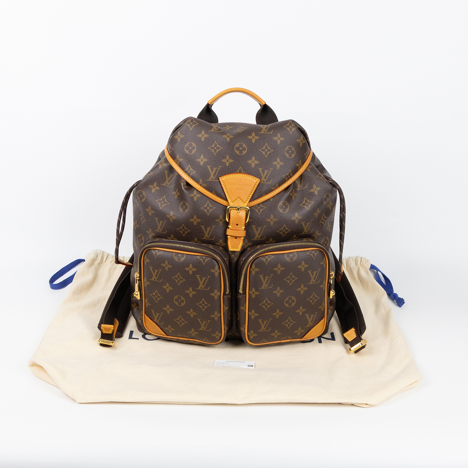 路易威登 LOUIS VUITTON Montsouris Cargo 老花 後背包 M14015 晶片款 原花Montsouris Cargo後背包 防塵袋
