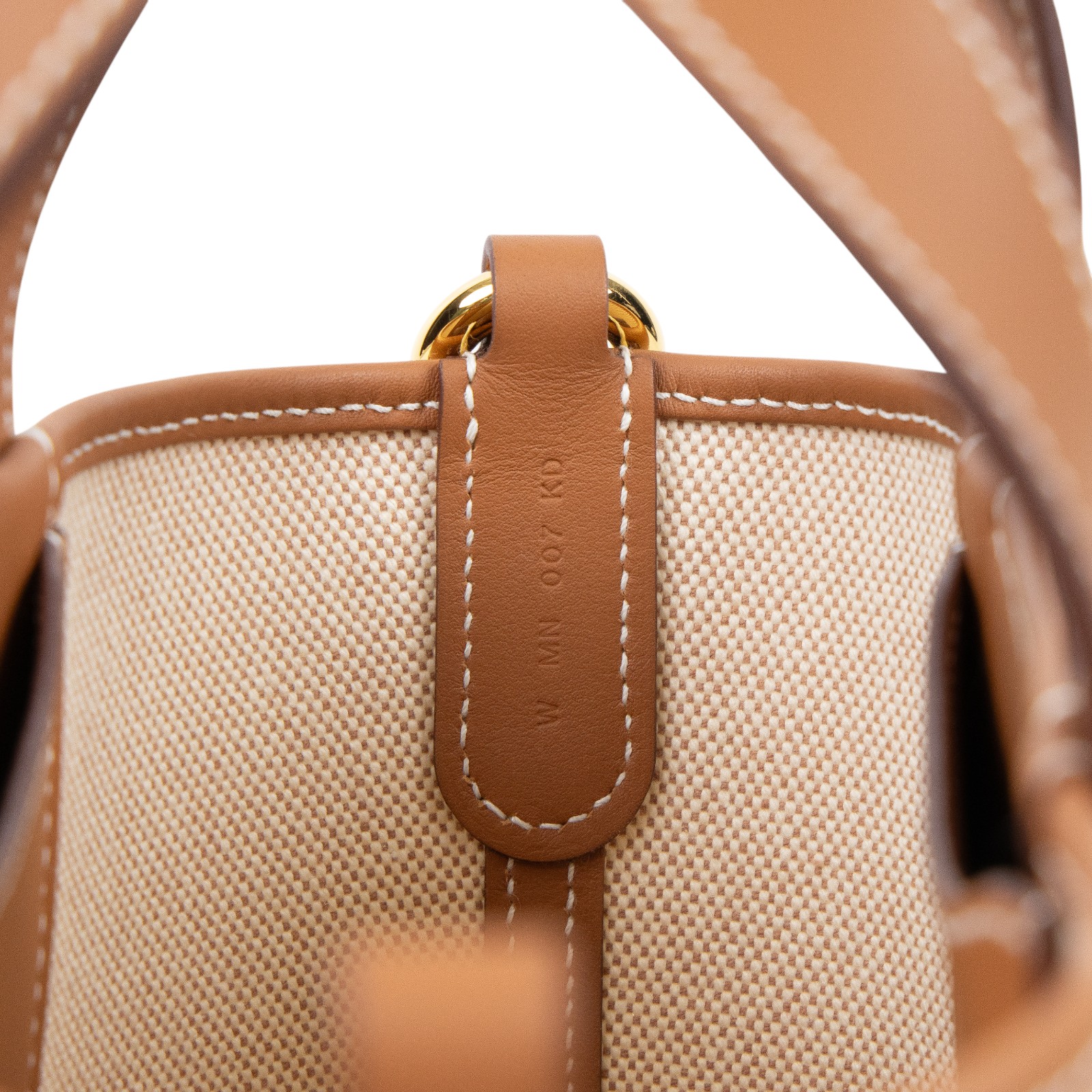 愛馬仕 Hermes In The Loop 18  豬鼻 菜籃子包 金色五金 棕色 米色 H085690CCAC /WMN007KD  防塵袋/購買證明影本