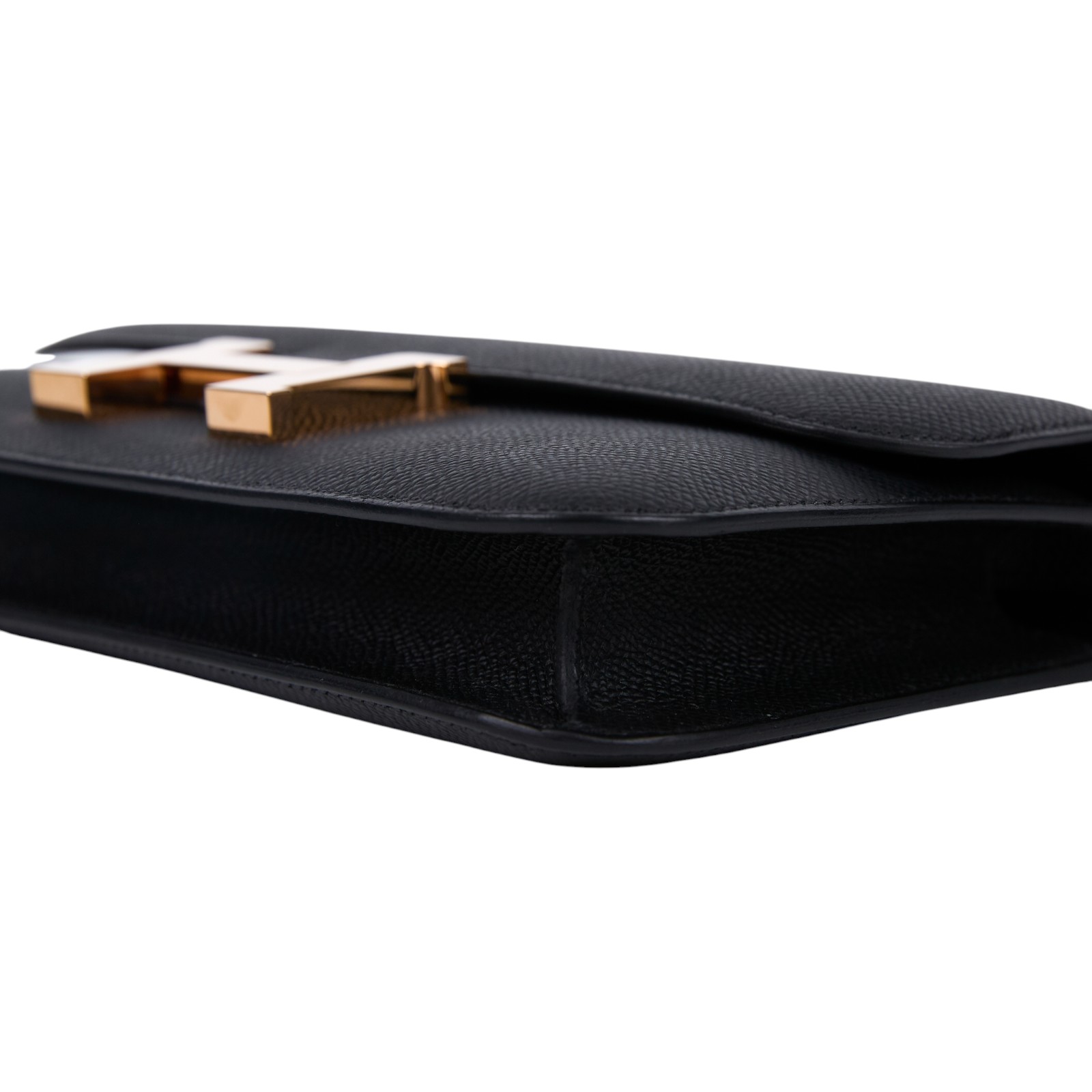 愛馬仕 Hermes Constance 24 Elan 康康包 玫瑰金扣 黑色 H085425CD89 /KPI565MS  防塵袋/背帶/購買證明影本/鏡子