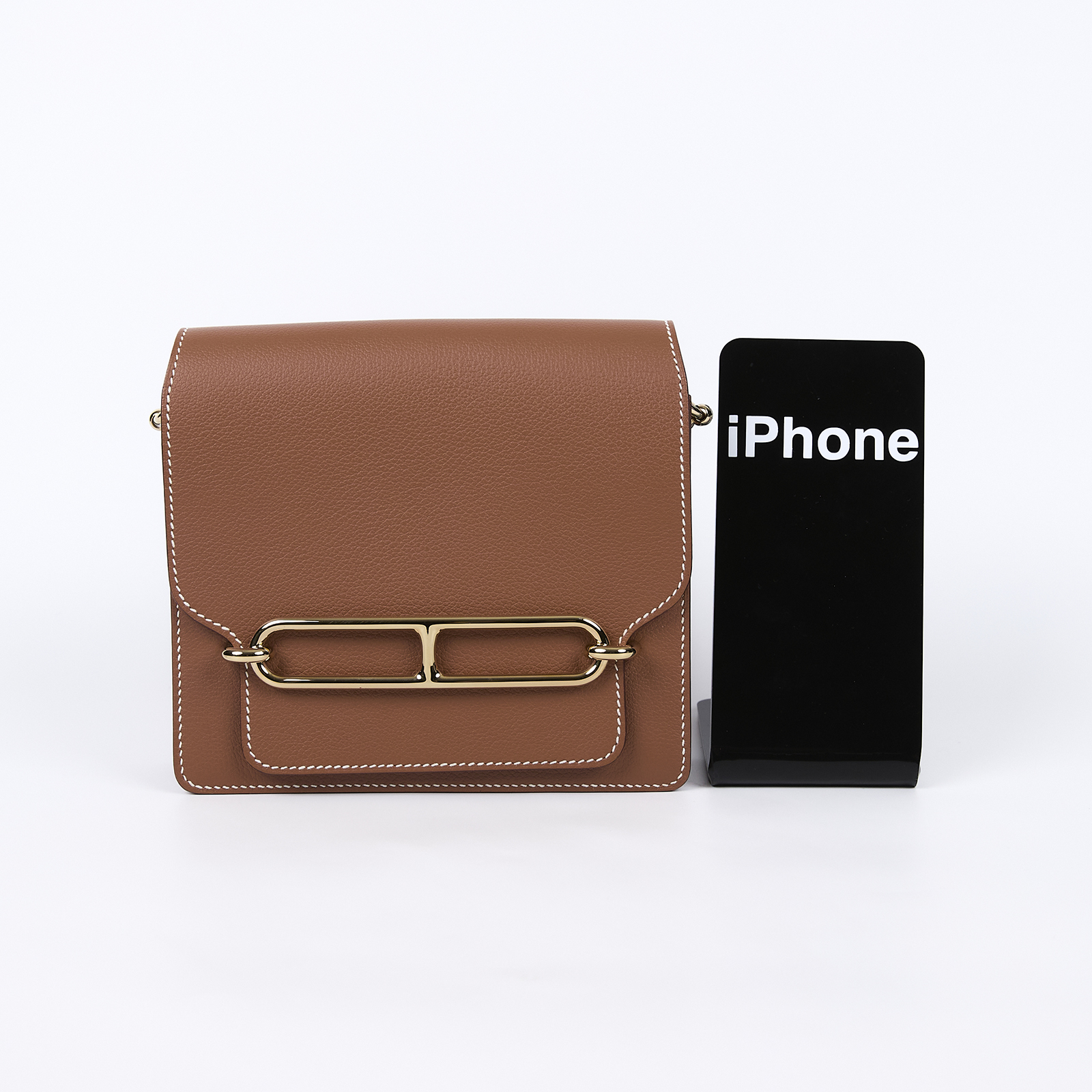 愛馬仕 Hermes Roulis 豬鼻子 斜背包 18 Mini 金色五金 金棕色 H070510CP37 /W HA 849 KA  防塵袋/原廠盒子/購買證明影本