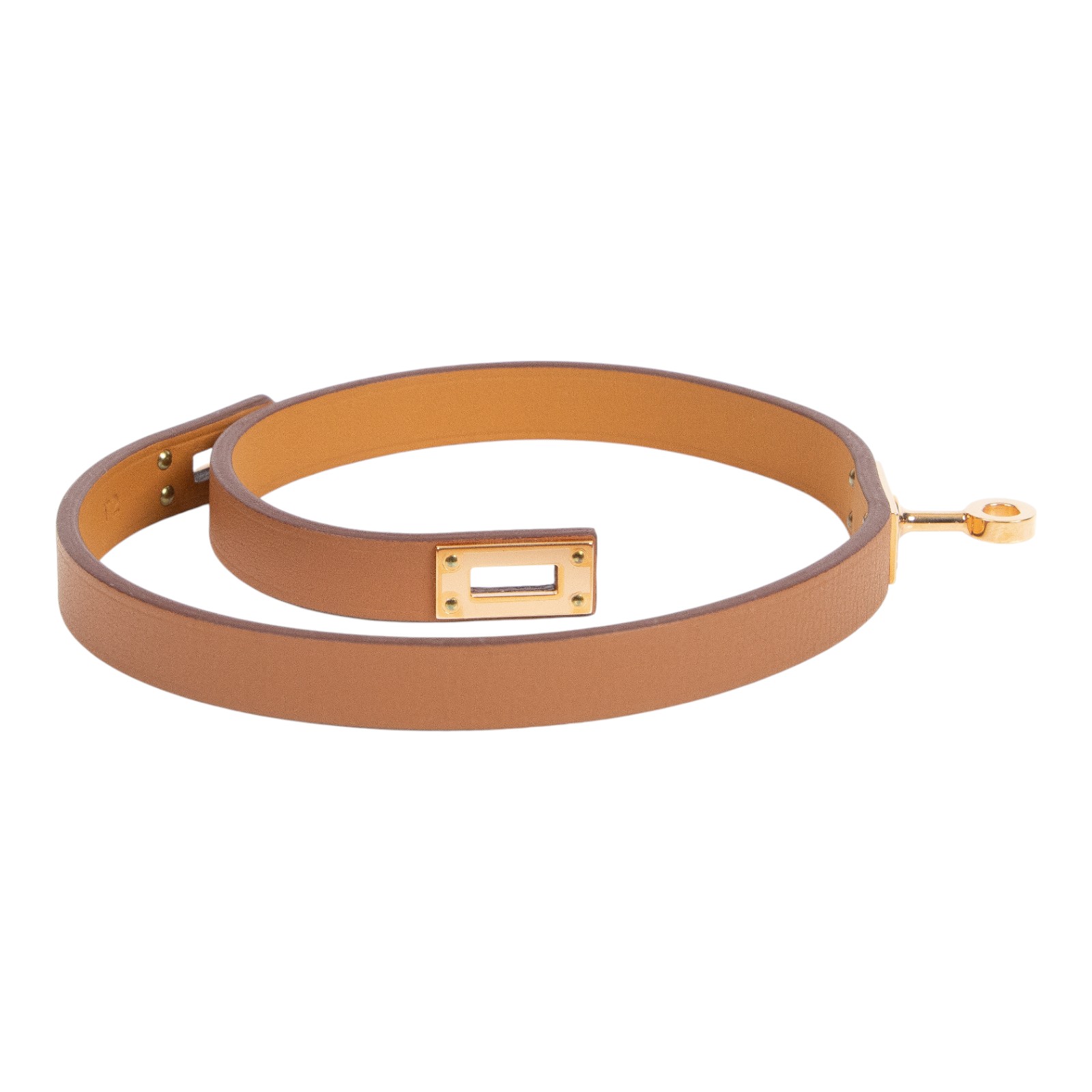 愛馬仕 Hermes Kelly Double Tour 雙圈手環 金棕色 金色五金 H081182CC37T2 /W FS 006 GX  原廠盒子/防塵袋