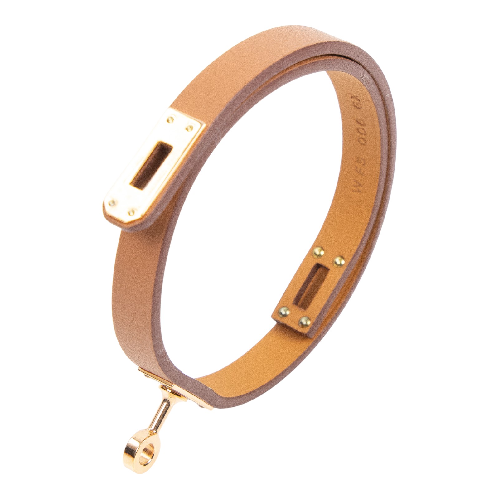 愛馬仕 Hermes Kelly Double Tour 雙圈手環 金棕色 金色五金 H081182CC37T2 /W FS 006 GX  原廠盒子/防塵袋