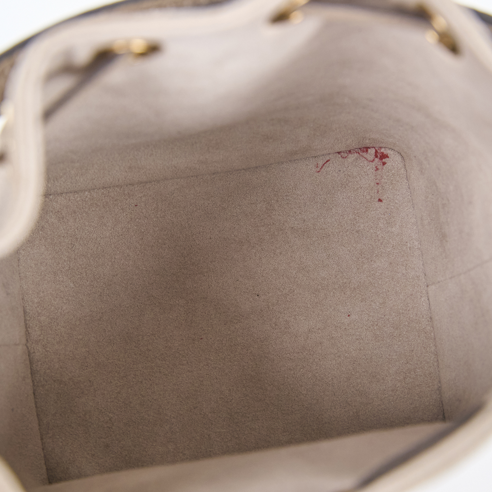 路易威登 LOUIS VUITTON Nano Noé 束口水桶包 Tourterelle 灰色 Cream色 M46291 晶片款  背帶