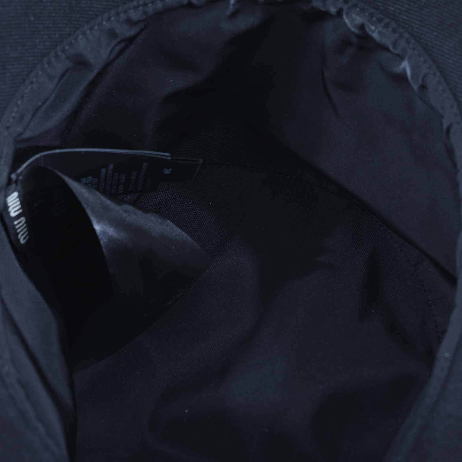 繆繆 MIU MIU 牛仔布 水桶帽 5HC196_2CL4_S 黑牛仔漁夫帽#S 原廠盒子/防塵袋/購買證明正本