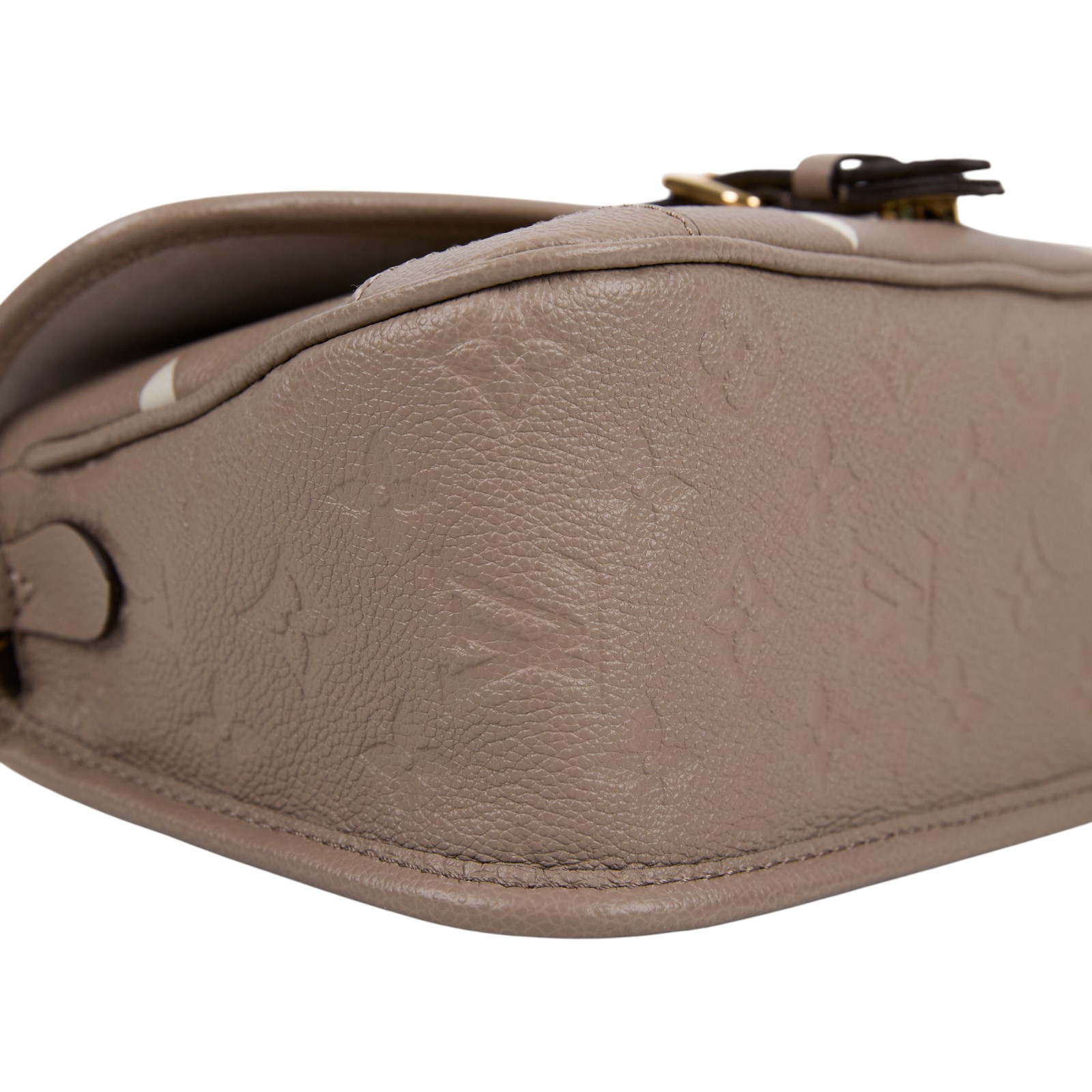 路易威登 LOUIS VUITTON Diane 腋下包法棍 單肩背包 斑鳩灰 奶油色 M46583 晶片款  背帶2/購買證明正本/原廠盒子/防塵袋