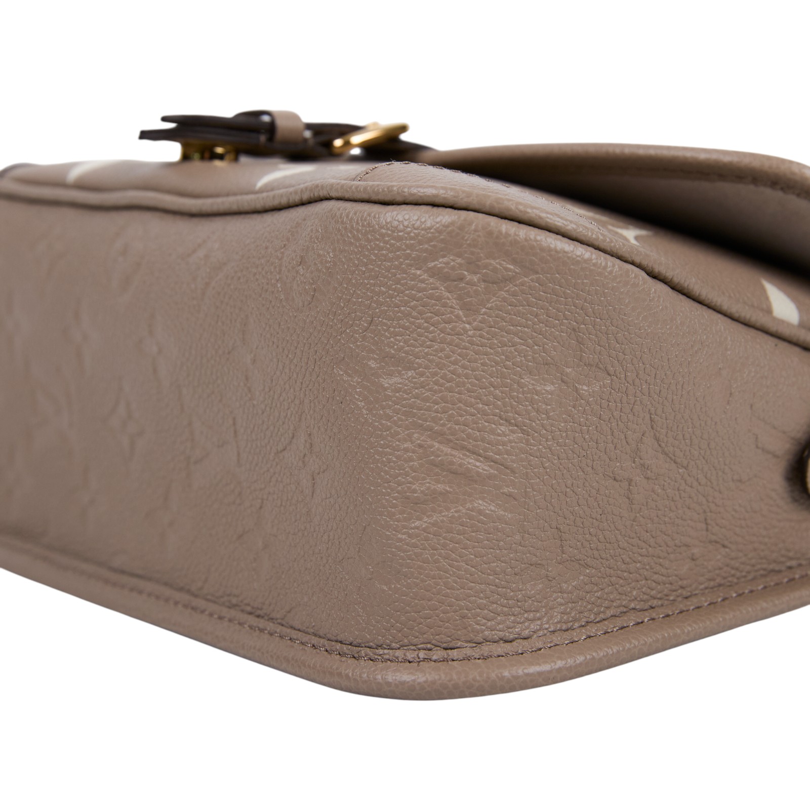 路易威登 LOUIS VUITTON Diane 腋下包法棍 單肩背包 斑鳩灰 奶油色 M46583 晶片款  背帶2/購買證明正本/原廠盒子/防塵袋