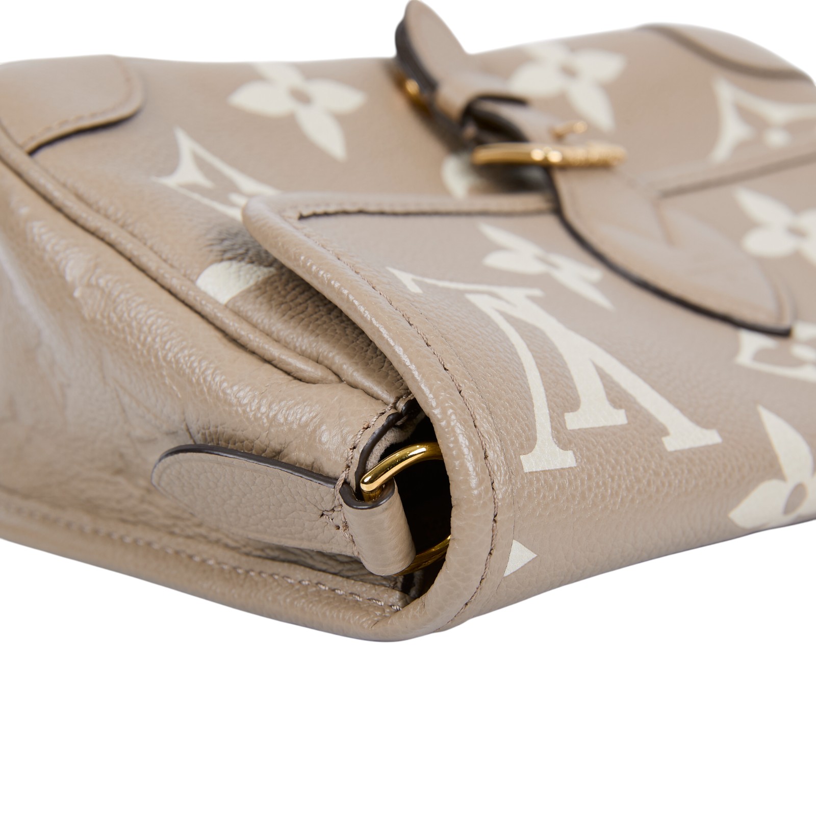 路易威登 LOUIS VUITTON Diane 腋下包法棍 單肩背包 斑鳩灰 奶油色 M46583 晶片款 斑鳩灰DIANE 防塵袋/背帶2