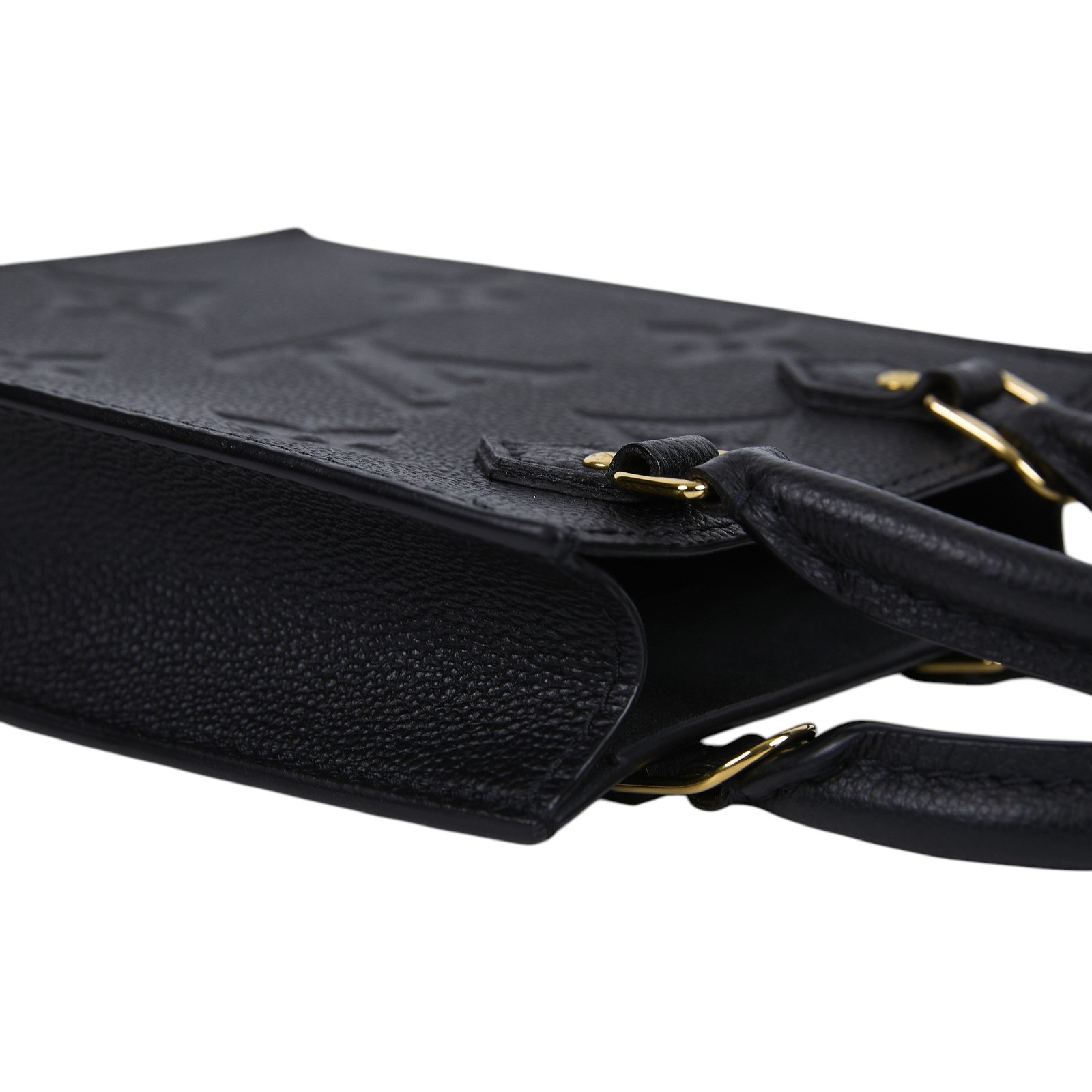 路易威登 LOUIS VUITTON Petit Sac Plat 黑色壓紋 迷你 琴譜包 M81417 晶片款  原廠盒子/防塵袋/購買證明正本/背帶